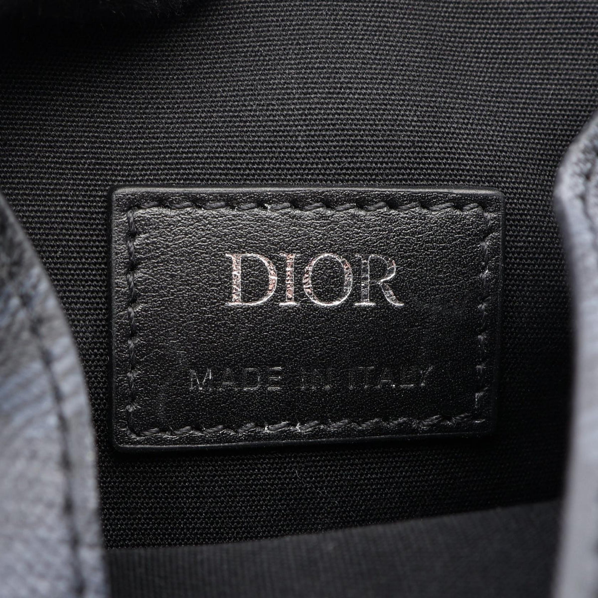 Christian Dior Hit the Road Mini CD Diamond Backpack Shoulder Bag Black PVC coated canvas�leather 2HTWS018CDP 2120100036537