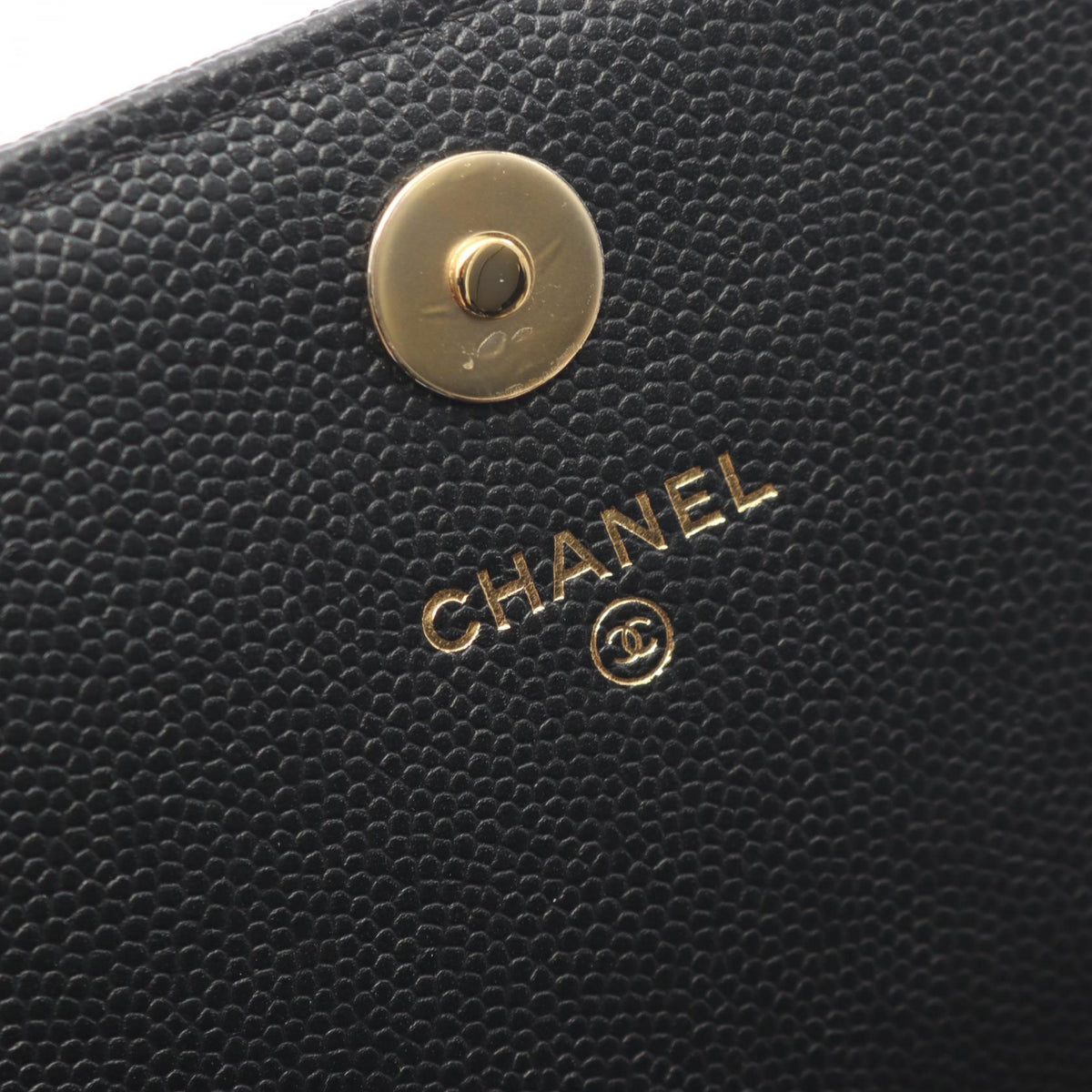 CHANEL Black Matelasse Grained Calfskin leather 2104102529488