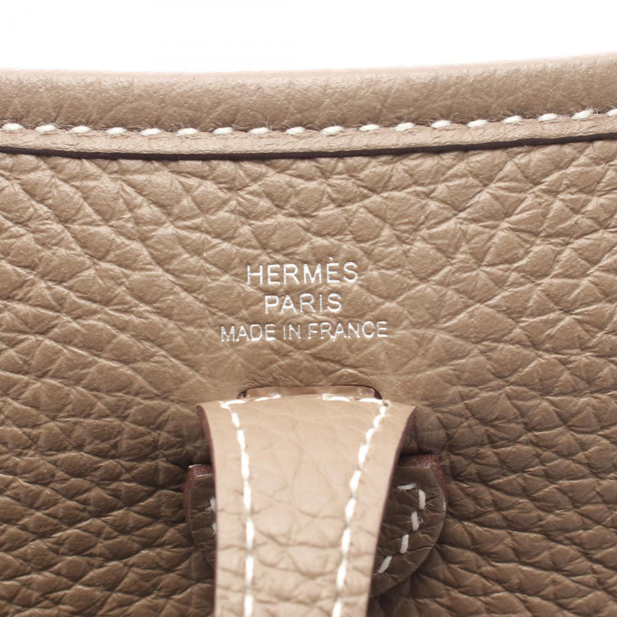 HERMES EvelyneTPM Shoulder BagEtoupe Grey Etoupe Grey Gray Taurillon Clemence Other Taurillon Clemence 2101220059323
