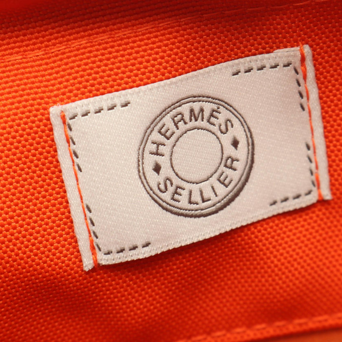 HERMES Sac de Pansage Groom Blue Navy Feu 2WAY Tote Bag Navy/Brown Toile Chevrons canvas Towar Military 2101220058043