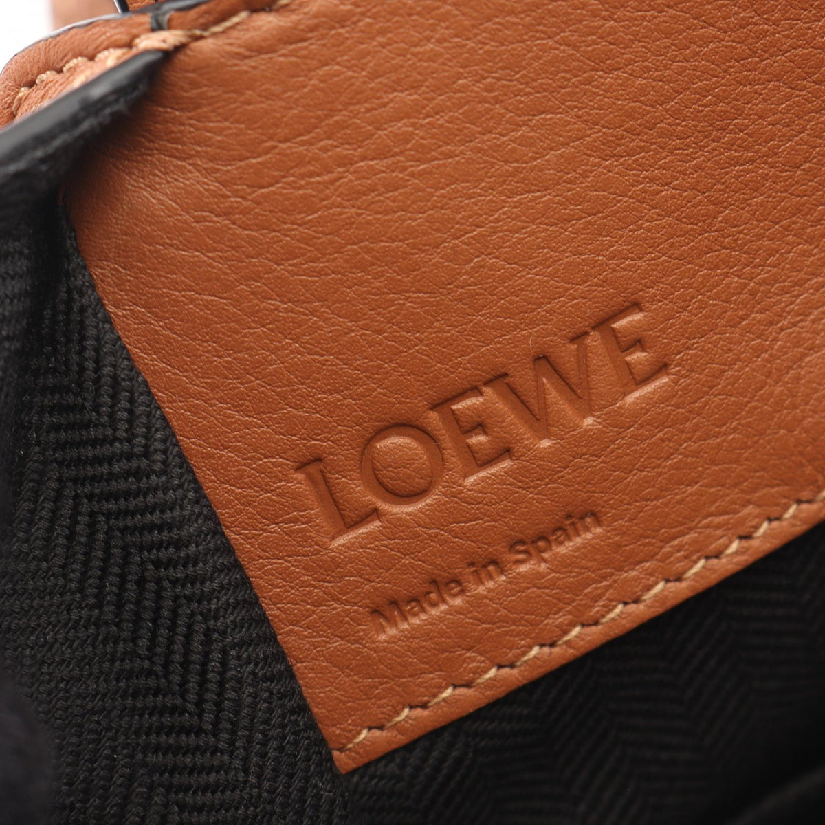 LOEWE Hammock Bag Compact 2-Way Handbag Brown leather A538H1 2120900132316