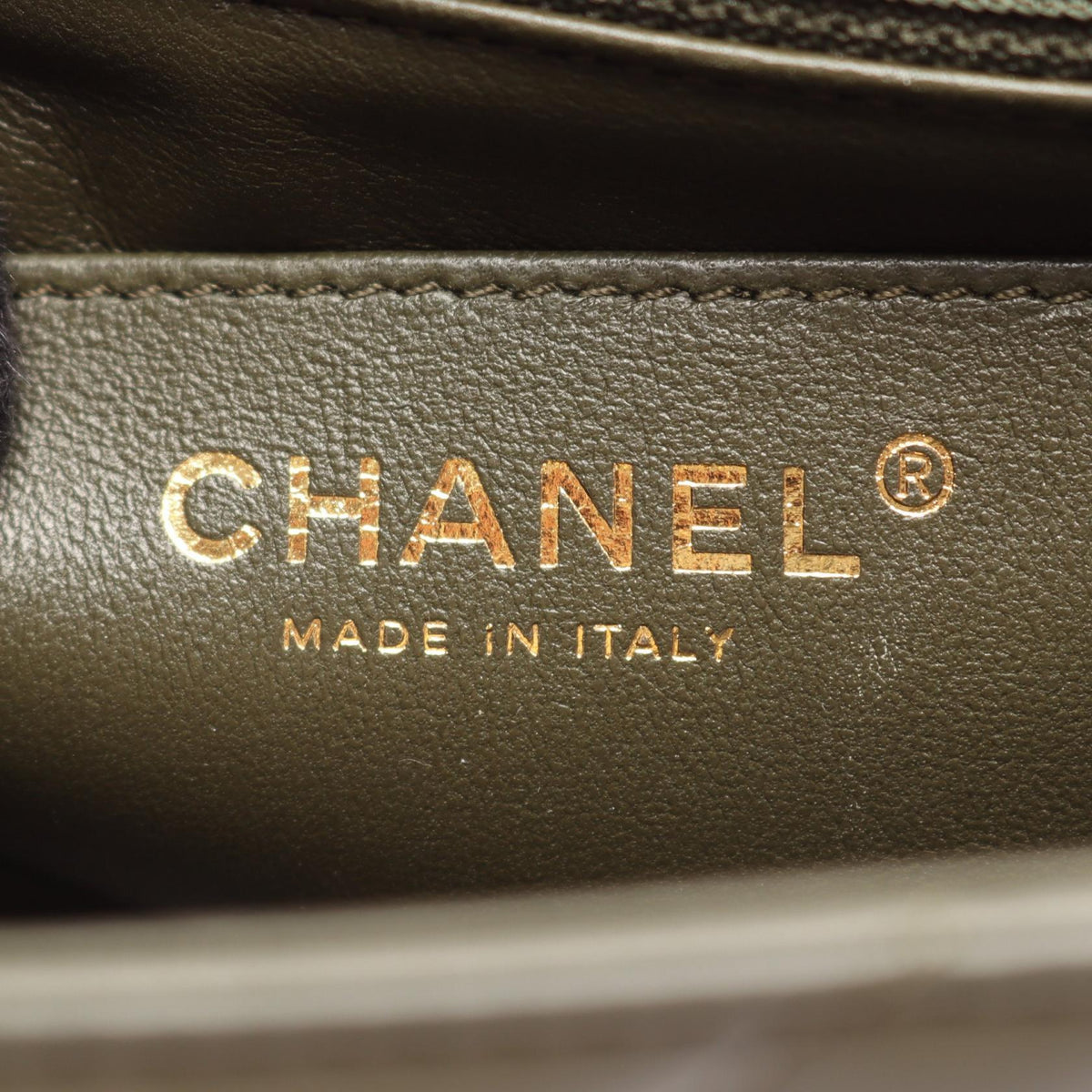 CHANEL Khaki 2.55 chevron V stitch Calfskin (cowhide) AS0874 2106800638363