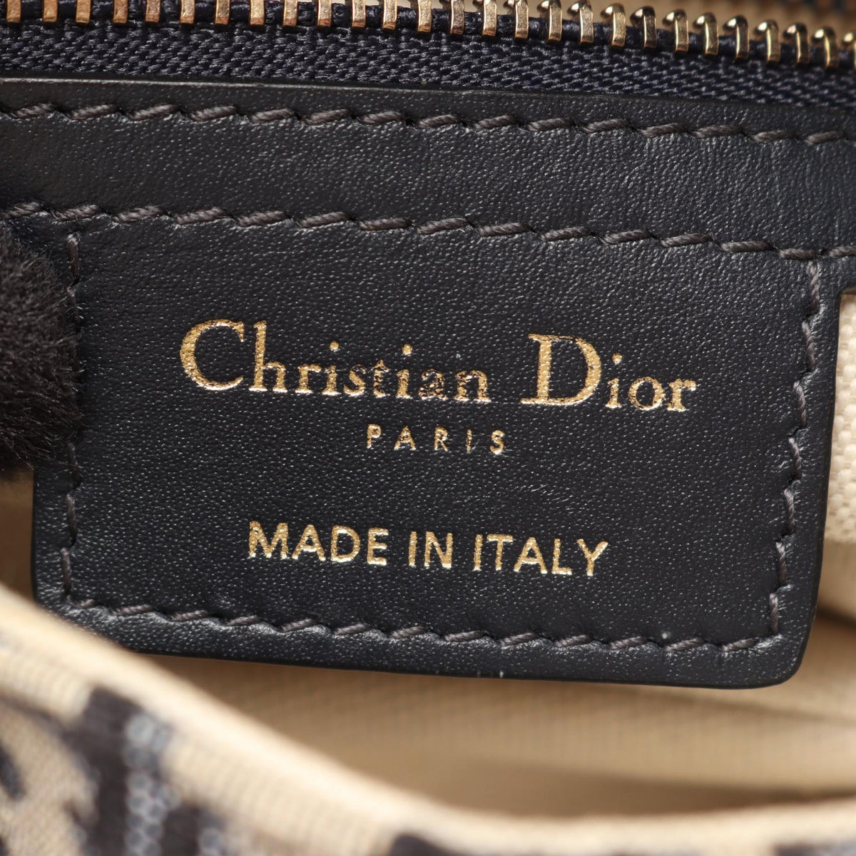 Dior Saddlebag in oblique jacquard Handbag Navy/Beige/Black canvas�leather M0455CTZQ 2106800638202