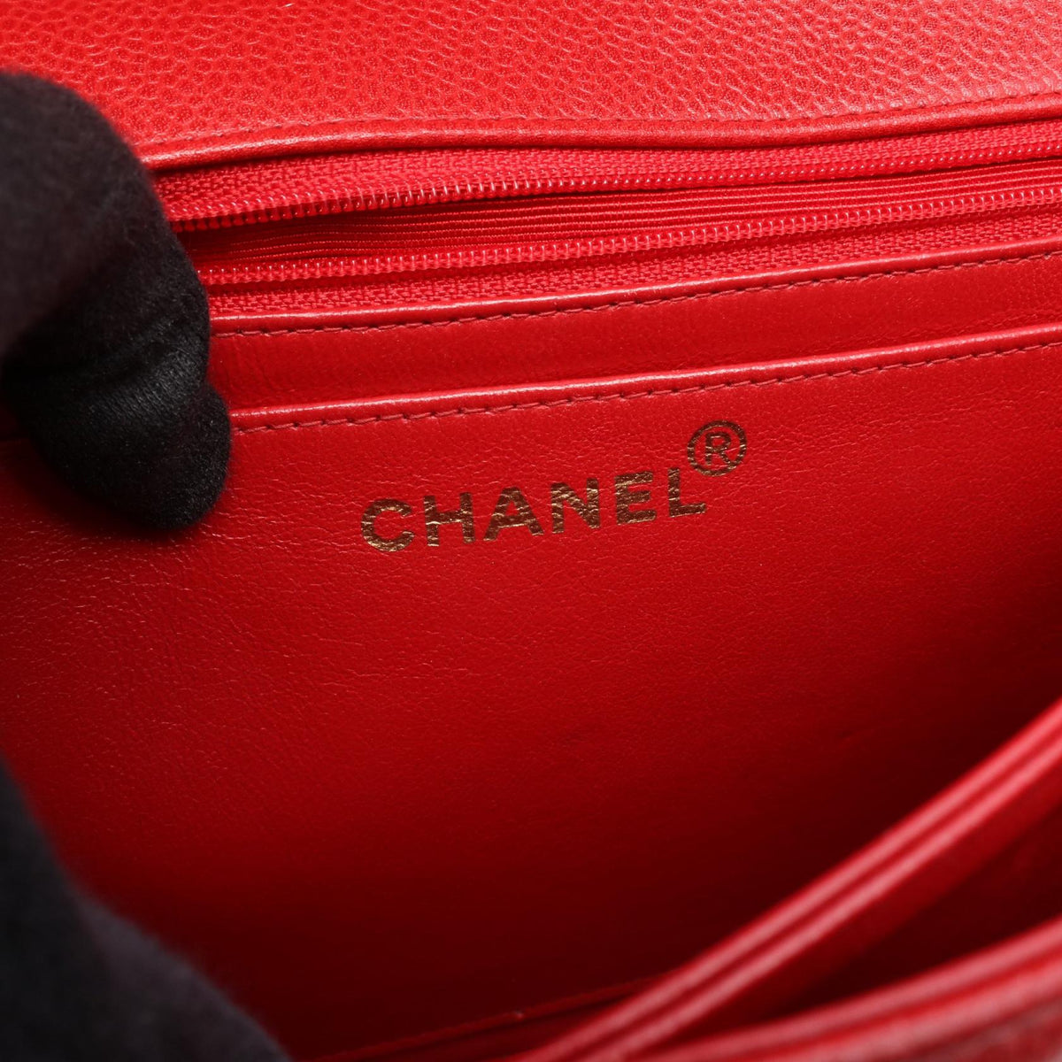 CHANEL Red Matelasse Grained Calfskin leather 2101220044947