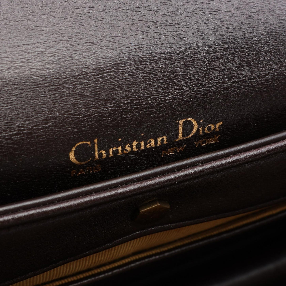 Dior With porch Shoulder Bag Brown leather 2101220037666