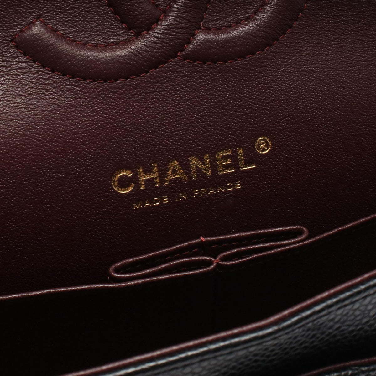 CHANEL Black Matelasse W flap Grained Calfskin leather 2101220037239