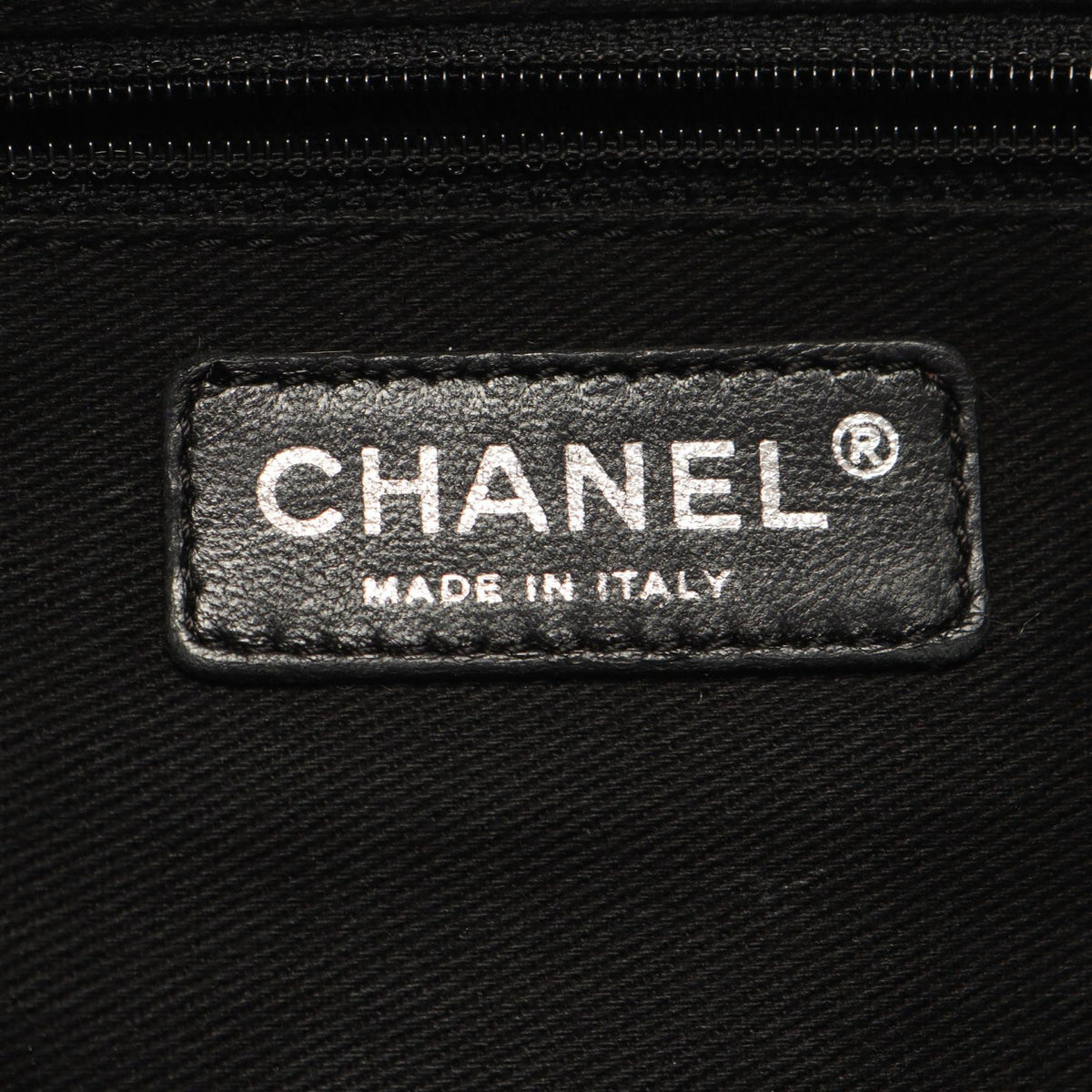 CHANEL Black Paris New York Line Nylon�leather A33100 2101220036126