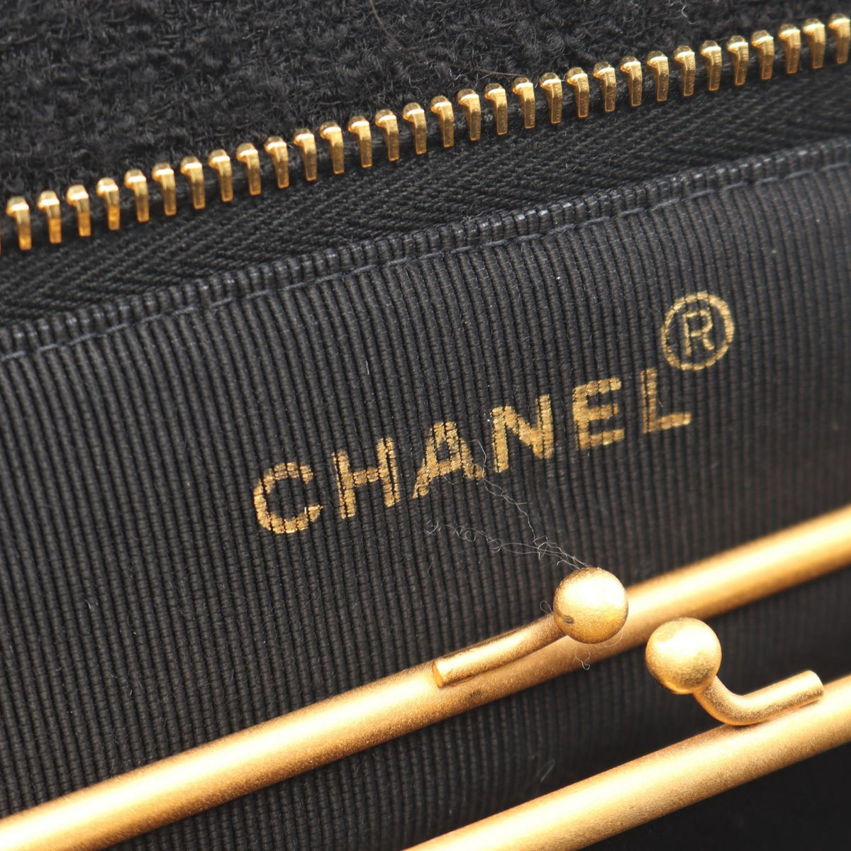 CHANEL Black Fabric 2101220036591