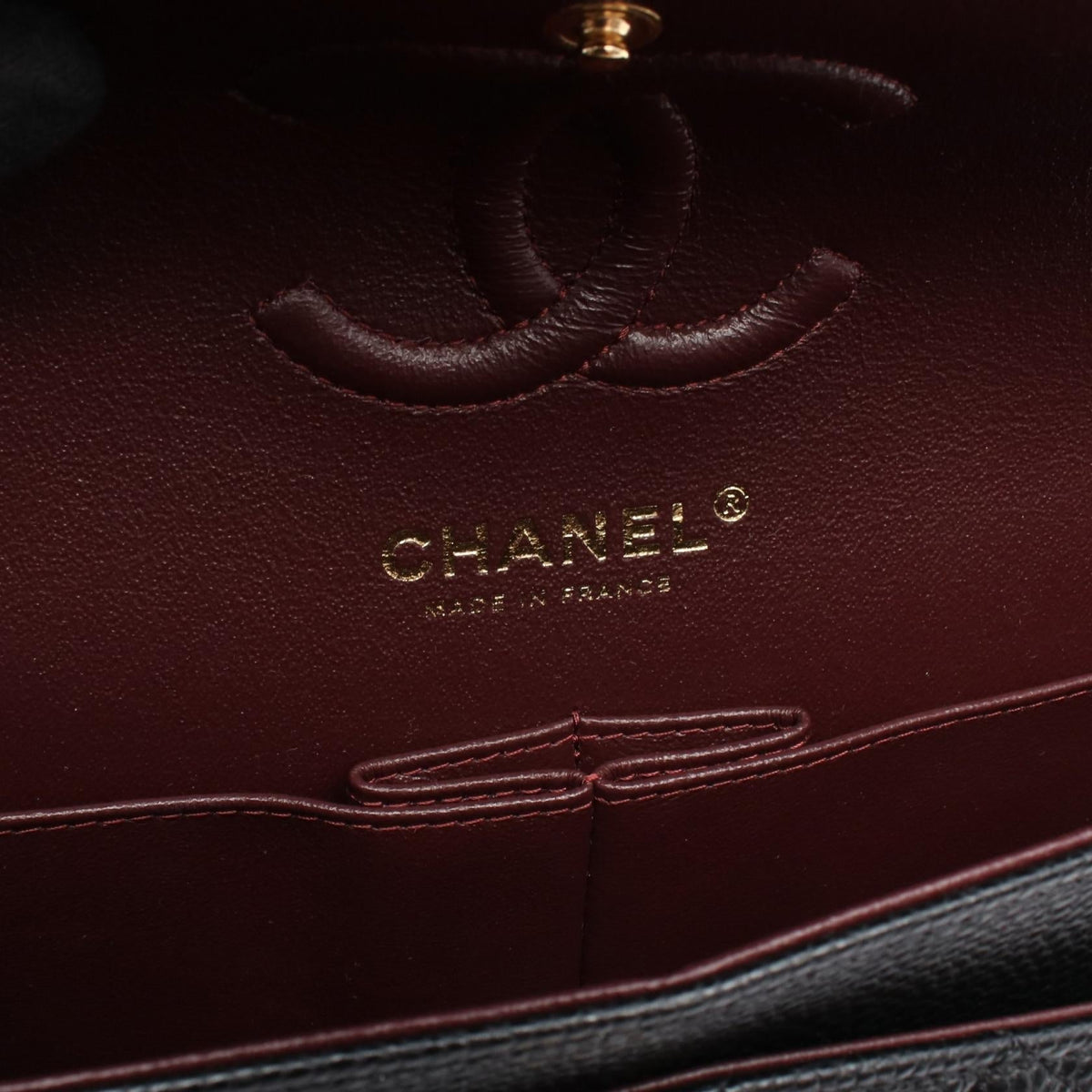 CHANEL Black Matelasse W flap Grained Calfskin leather A01113 2104102524605