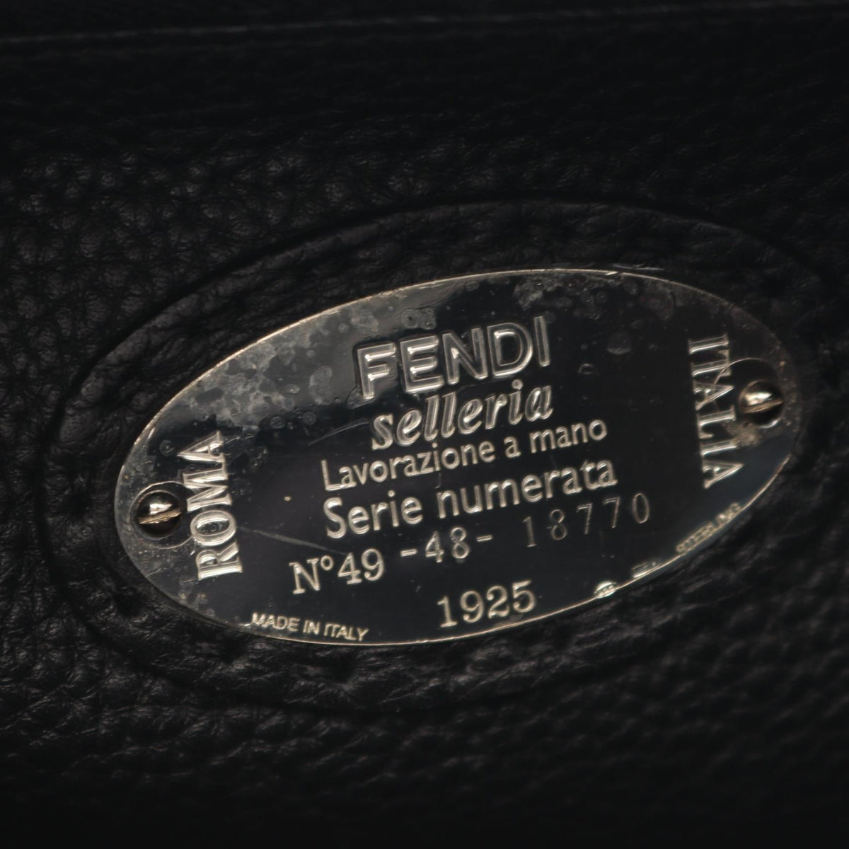 FENDI Peekaboo Fit Selleria 2WAY Business bag Black leather 2101220019525