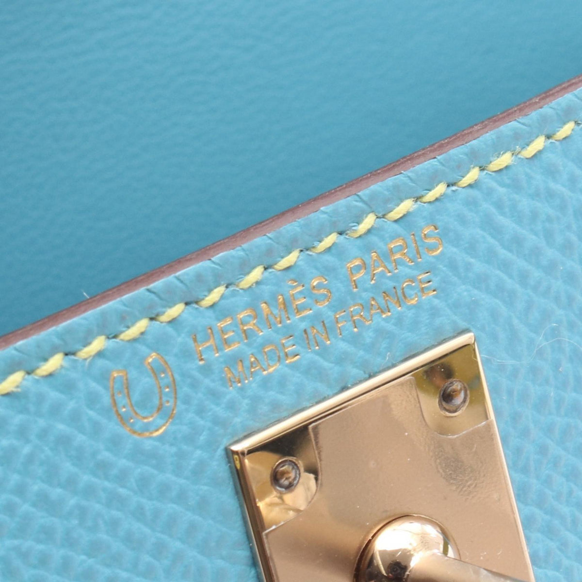 HERMES Mini Kelly 2 Personal Order 2WAY HandbagBlue aztec Blue aztec Blue/Yellow Epsom leather Calfskin (cowhide) Epsom 2120300055055
