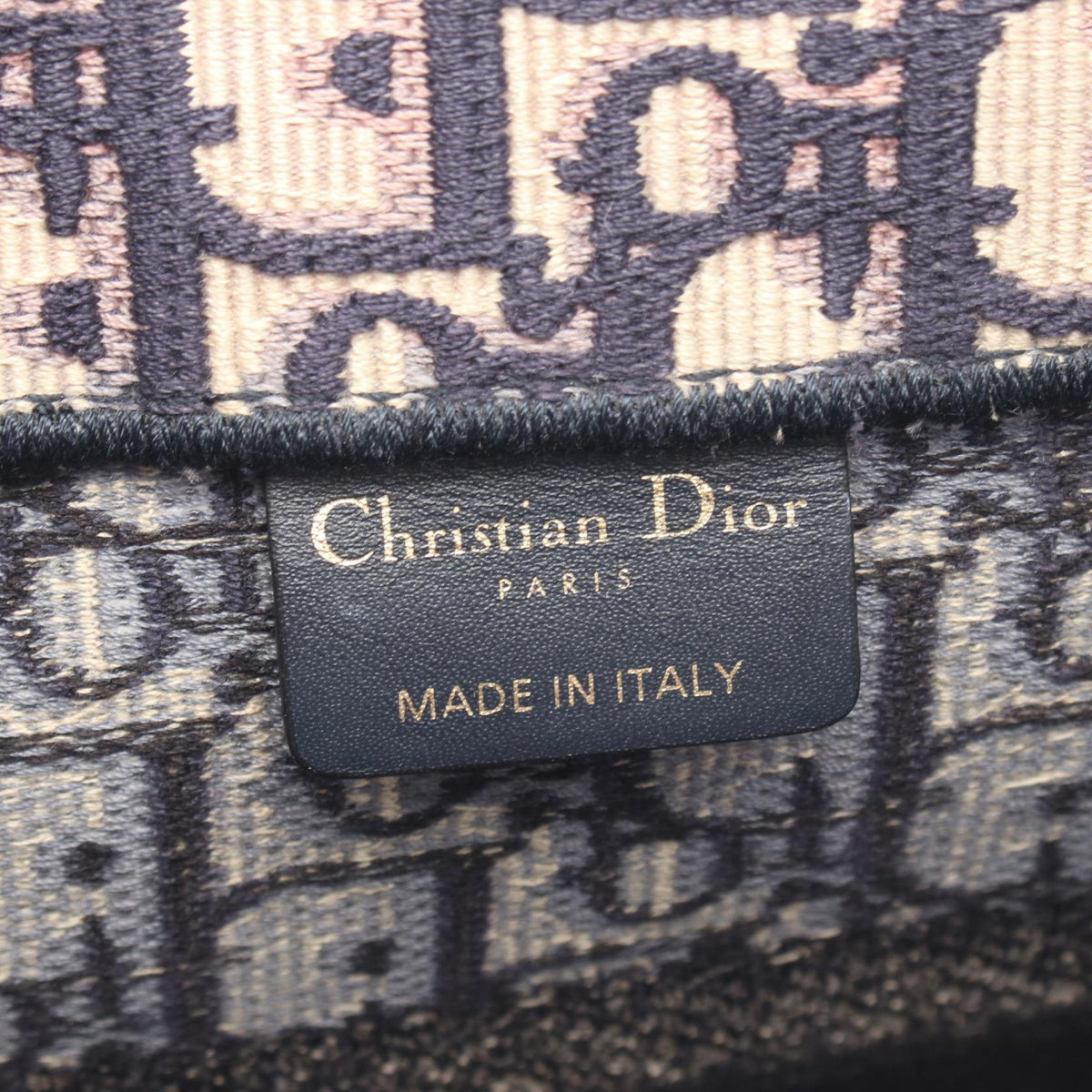 Dior BOOK TOTE Medium Tote Bag Navy/Beige canvas M1296ZRIW_M828 2101220012113