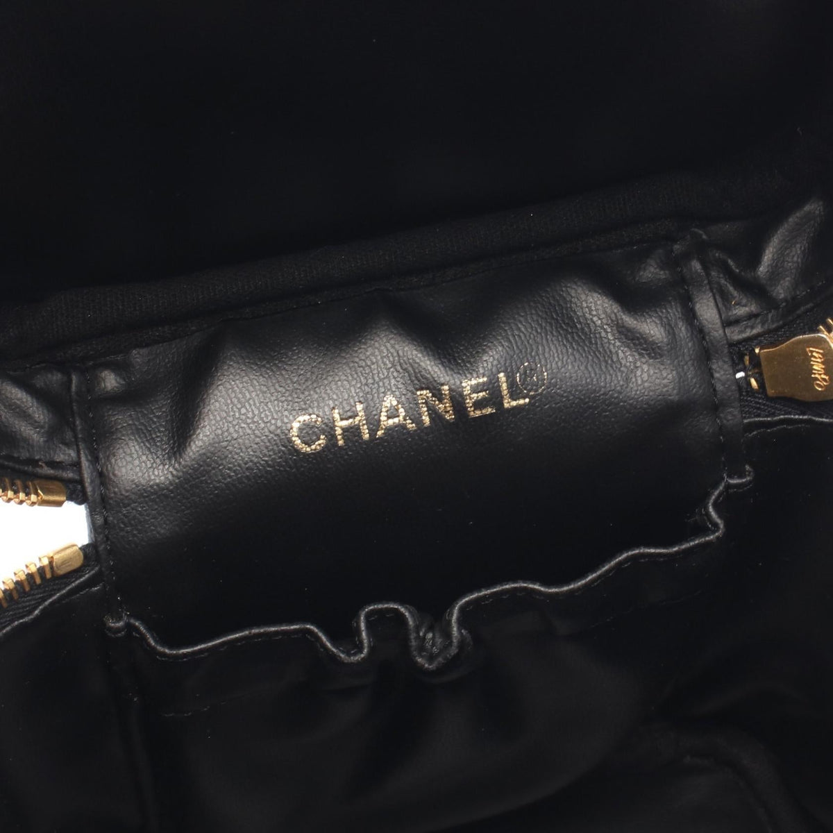 CHANEL Black COCO Mark Grained Calfskin leather A01998 2101220012168