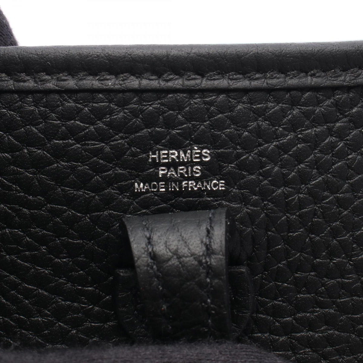 HERMES EvelyneTPM Shoulder Bag Black Taurillon Clemence leather Taurillon Clemence 2104102522557