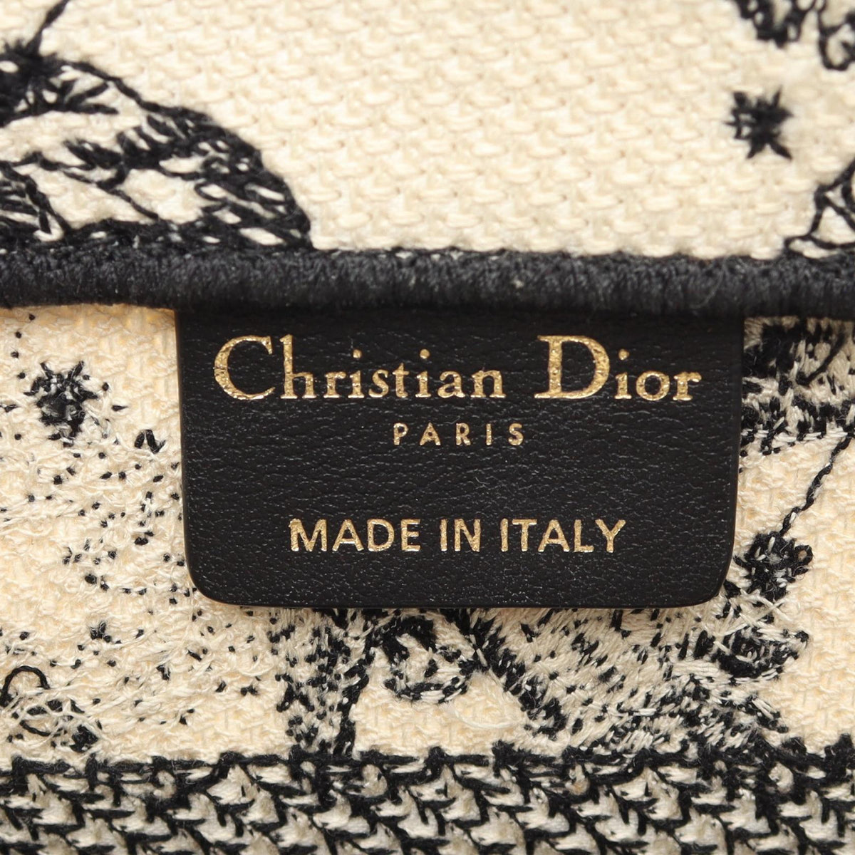 Dior BOOK TOTE Small Zodiac Tote Bag Beige/Black canvas 2120900128982