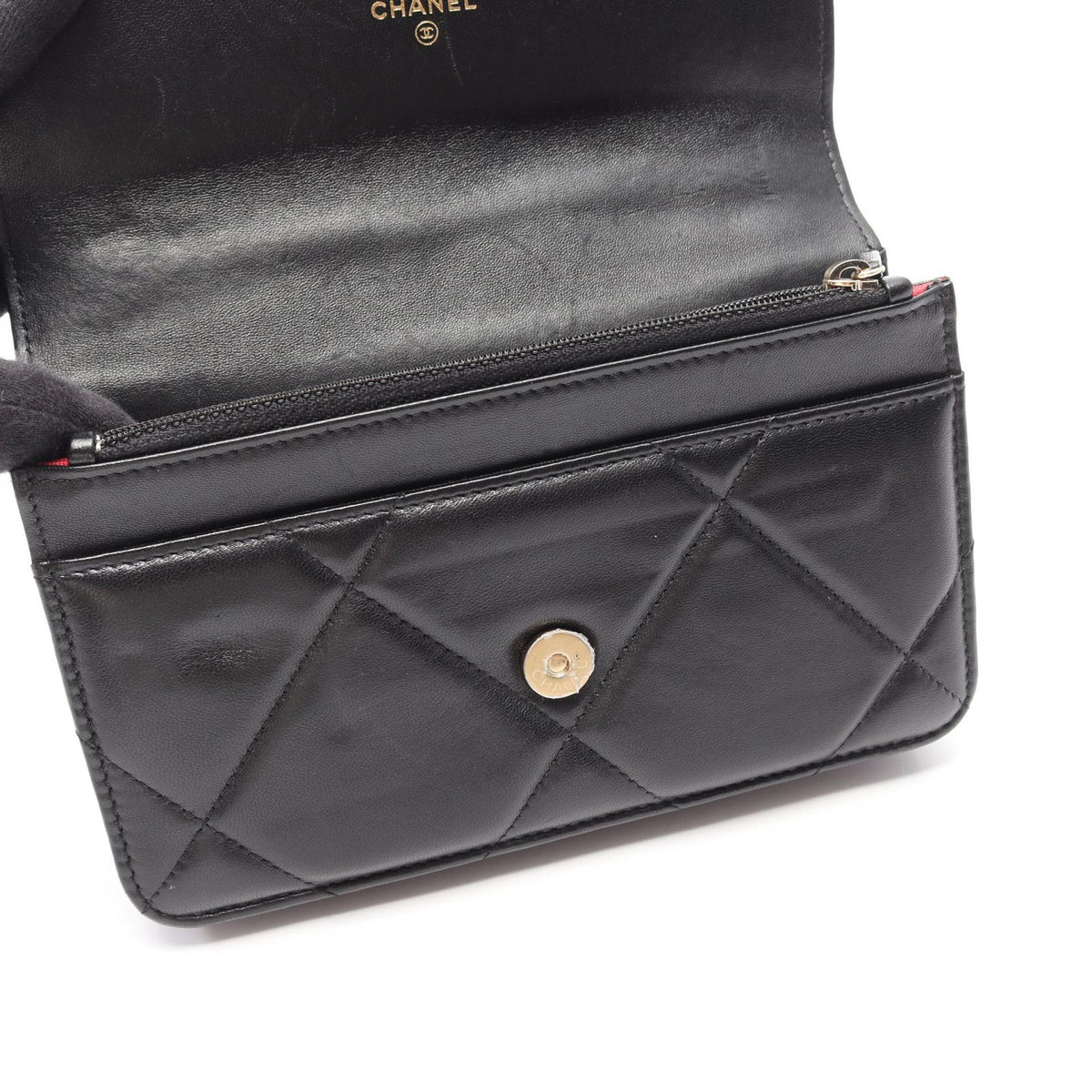 CHANEL Black 19 dix-neuf 19 Matelasse Combination Metal Fittings 2WAY Lambskin (sheep leather) AP0957 2101220002770