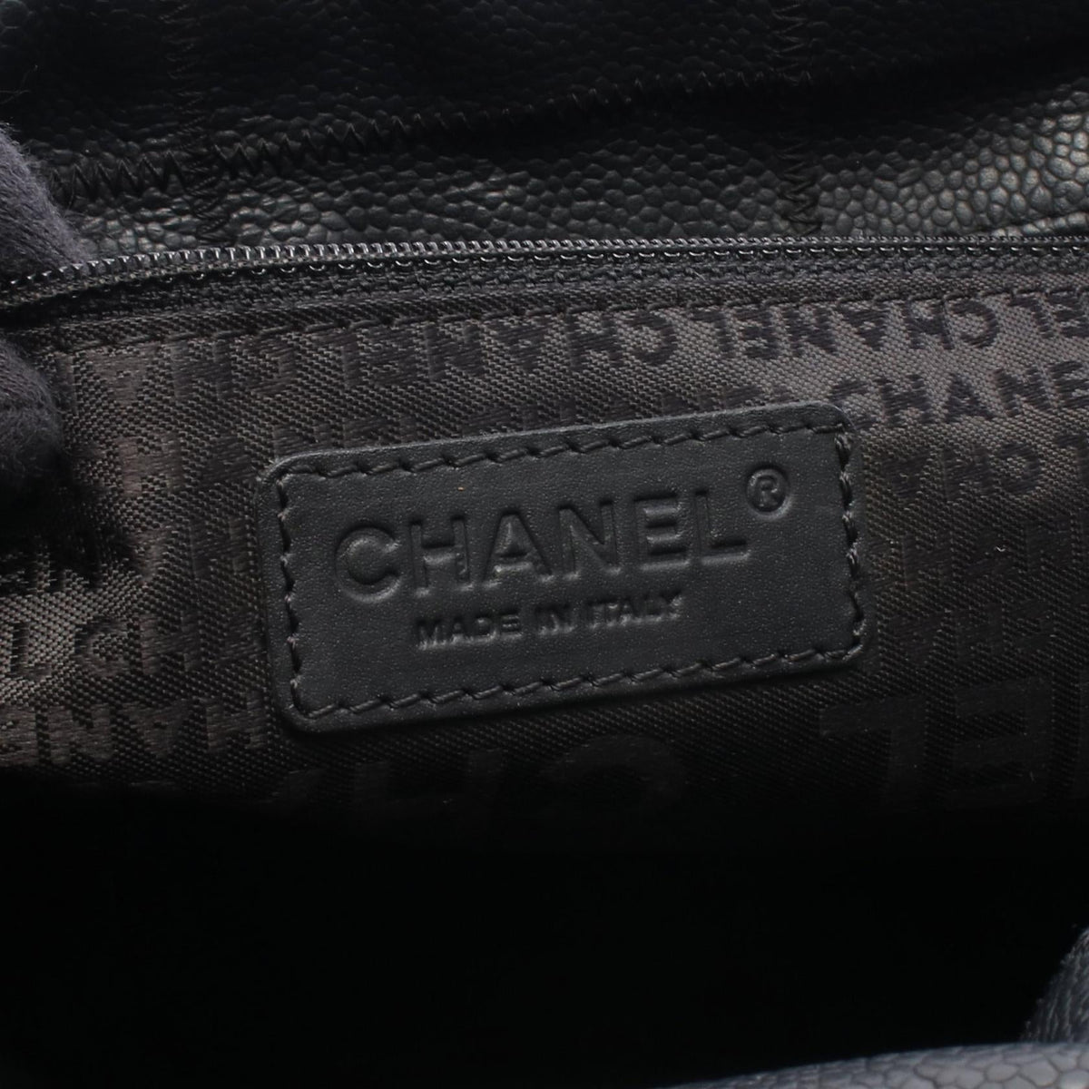 CHANEL Black Chocolate bar Grained Calfskin leather 2101219993799