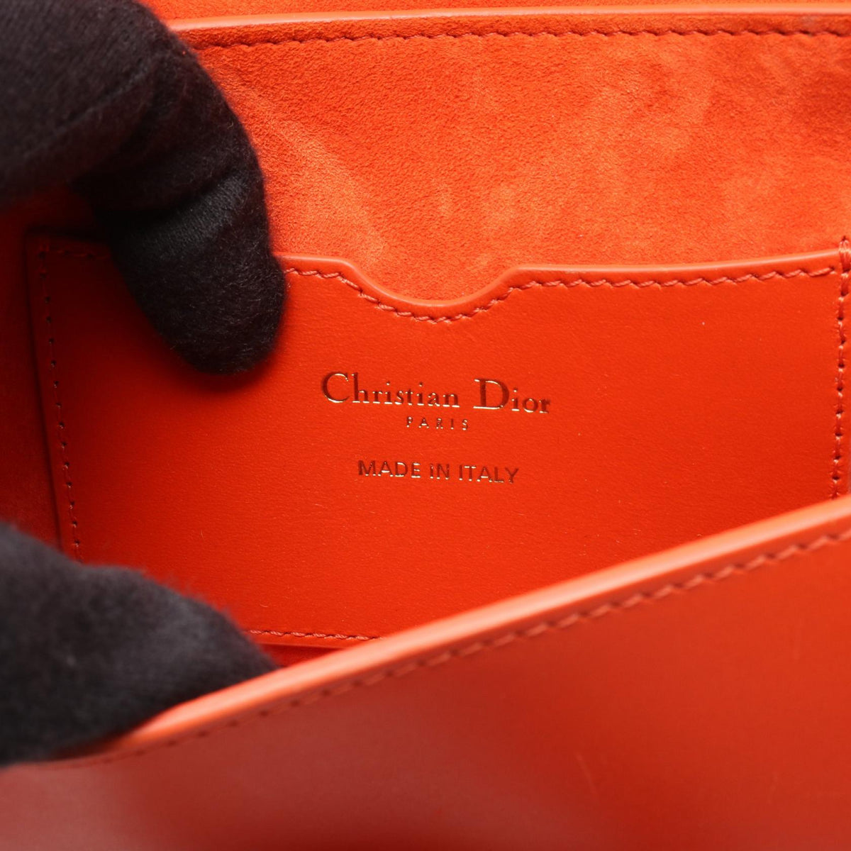 Dior Bobby East-West Shoulder Bag Orange leather 2120100034083