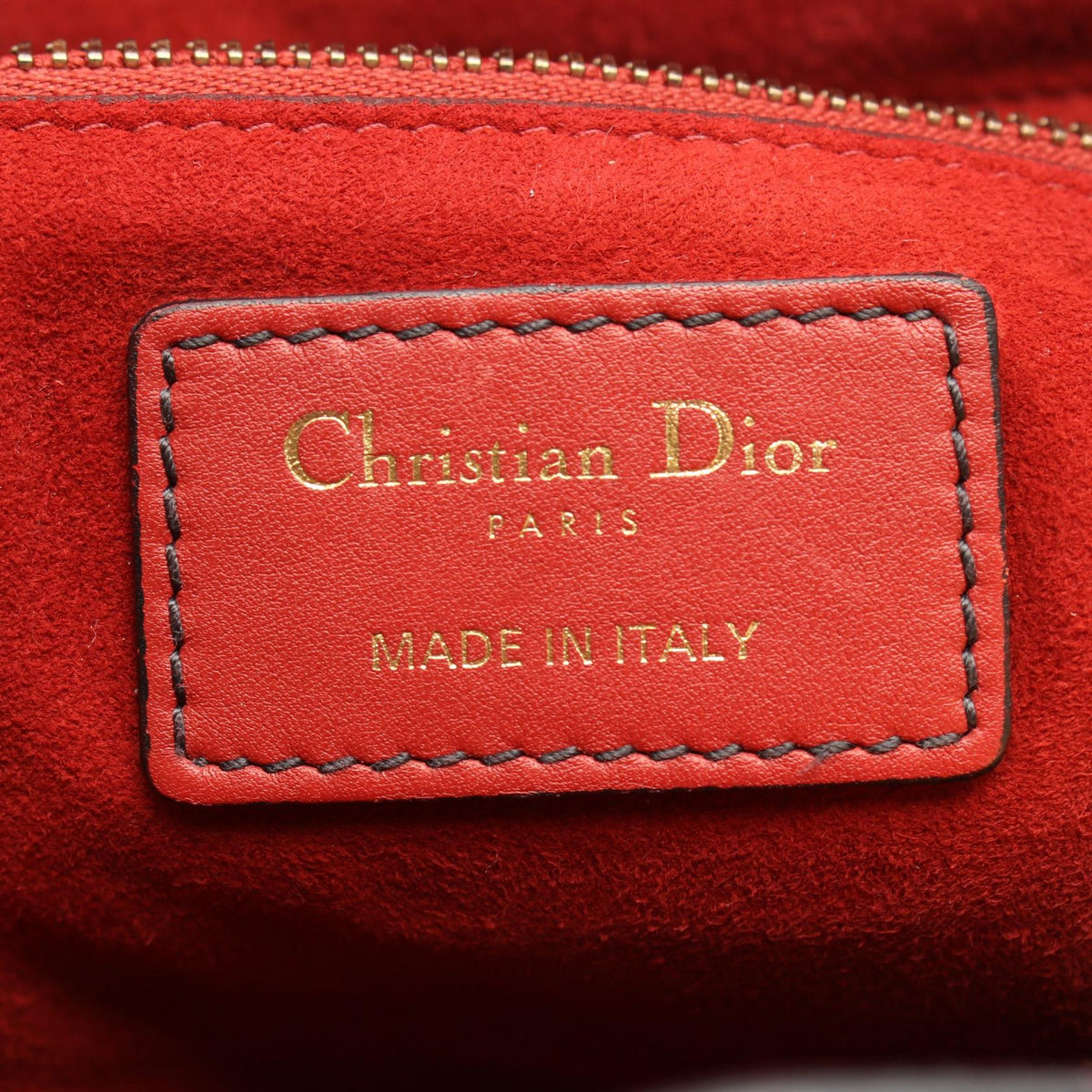 Dior LADY DIOR Christian Dior Studded 2-Way Bag Handbag Bordeaux leather 2120100034106
