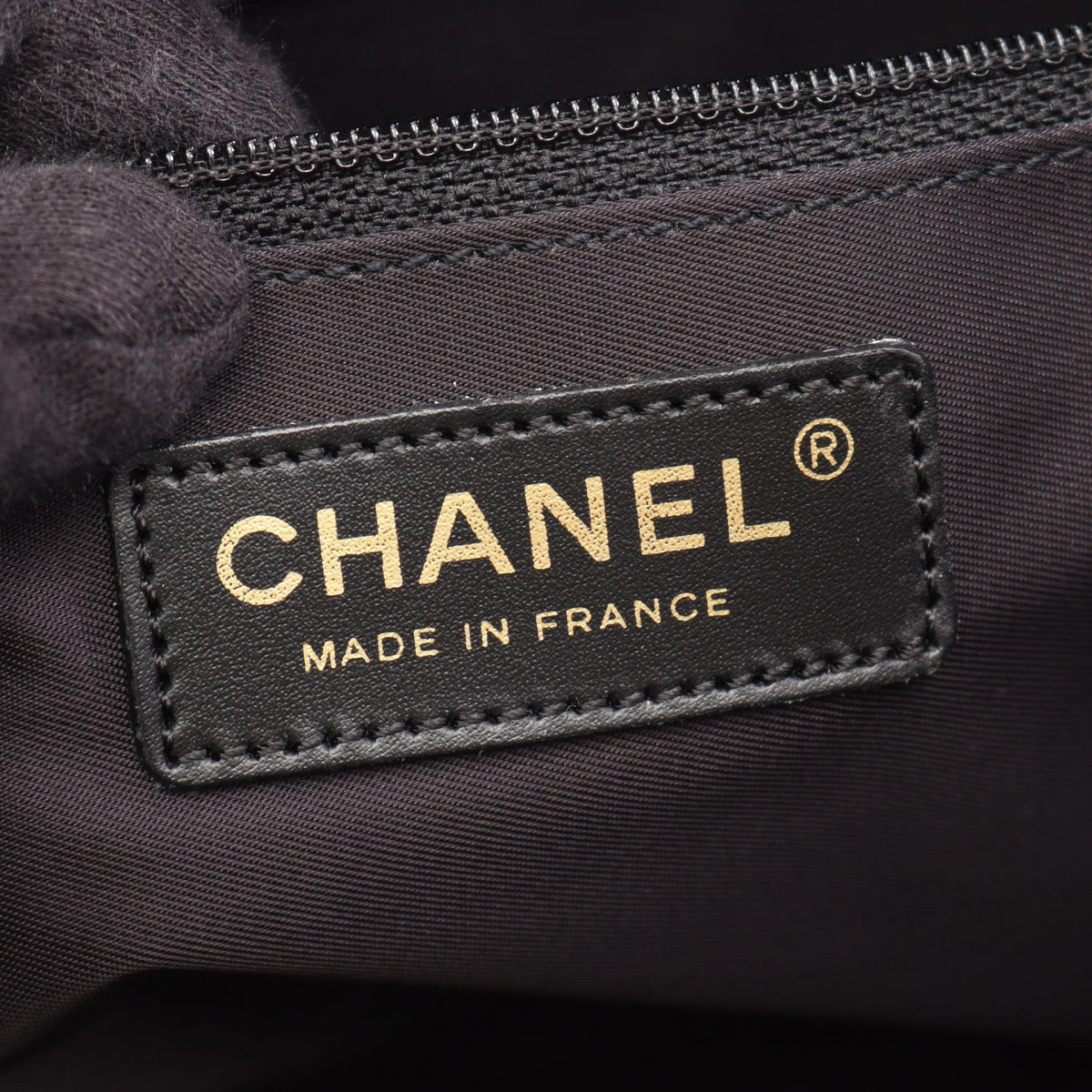 CHANEL Black New Travel Line MM leather�Nylon canvas A15991 2104102521819