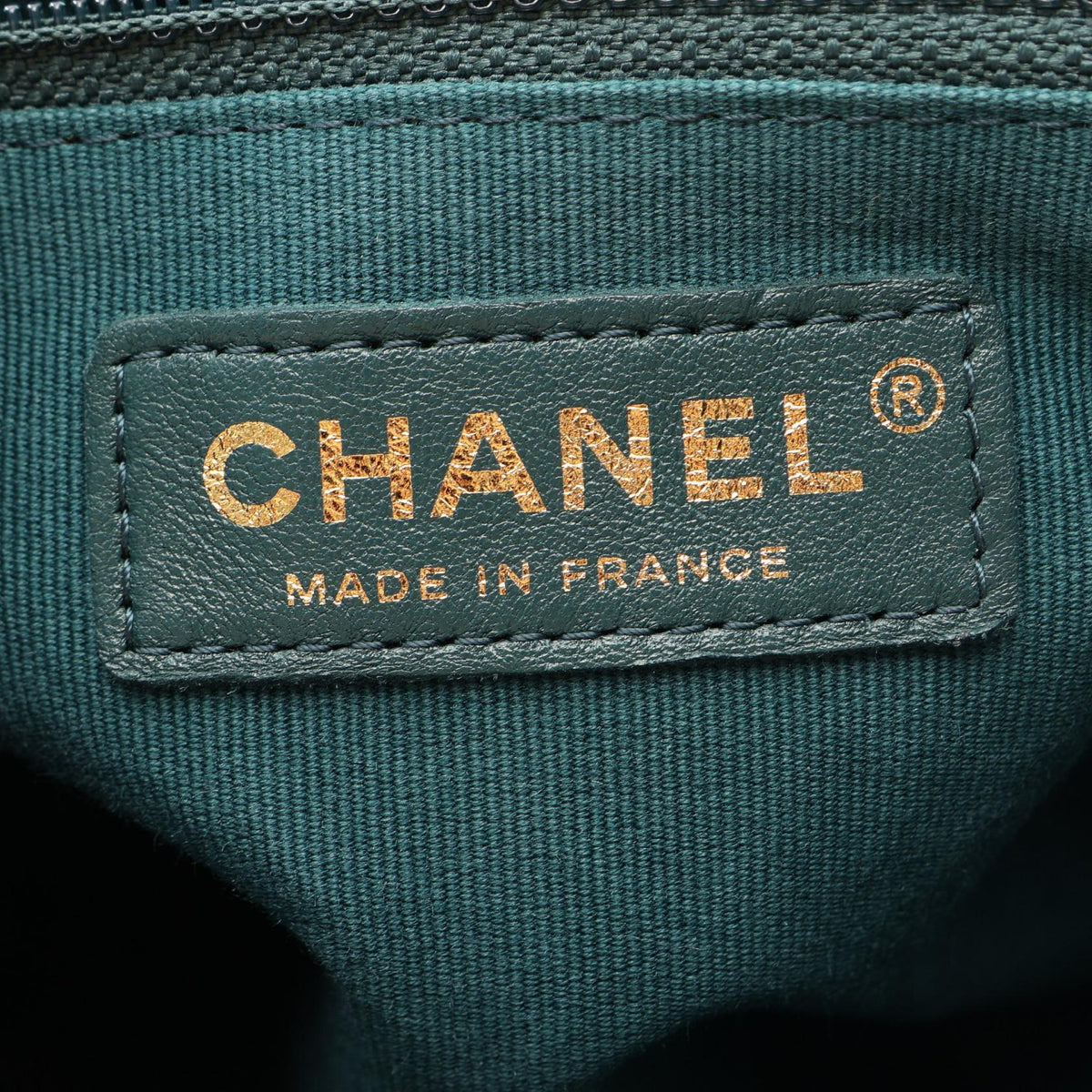 CHANEL Green Matelasse Lambskin (sheep leather) 2107601163856