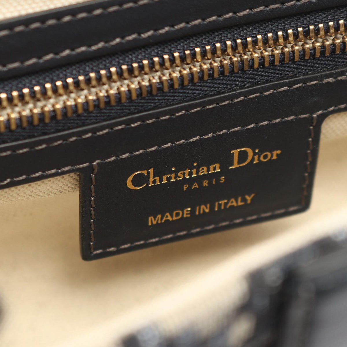 Dior Saddlebag, Oblique Jacquard, 2-Way Handbag Beige/Navy canvas�leather 2106800635836