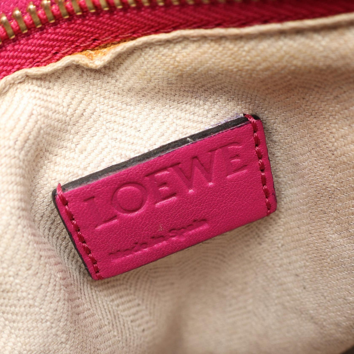 LOEWE Puzzle Bag Medium 2WAY Handbag Pink leather 2101219955902