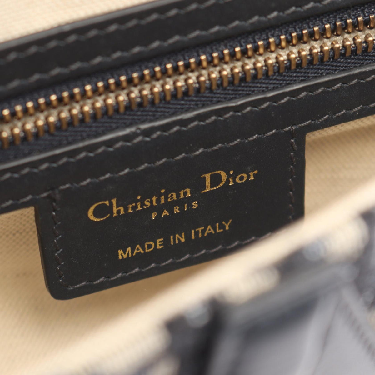 Dior Saddlebag, Oblique Jacquard, 2-Way Handbag Beige/Navy canvas�leather 2101219951317