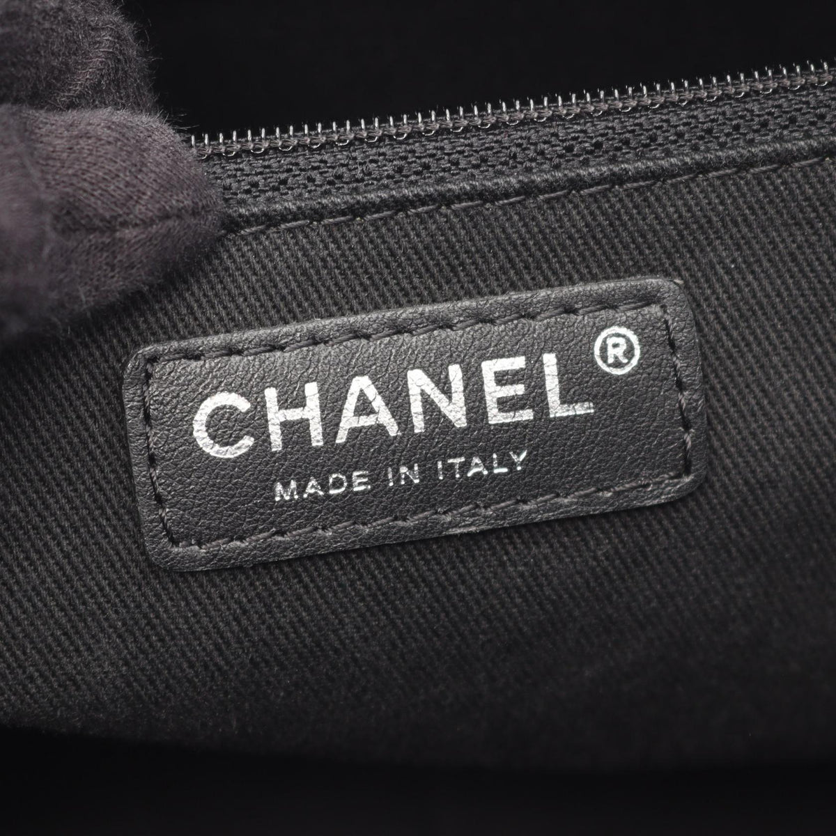 CHANEL Black Paris New York Line Nylon�leather A33100 2120300052634