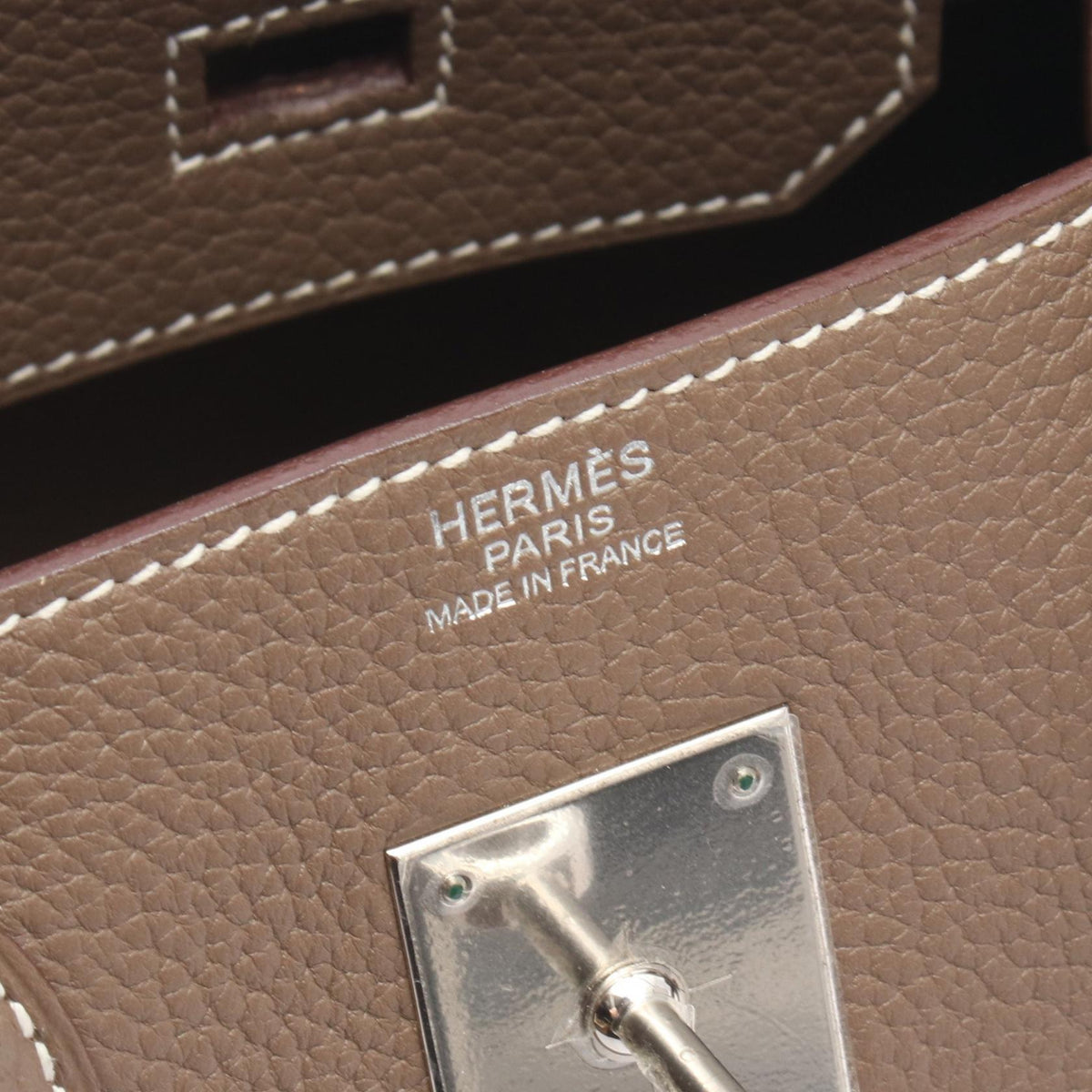 HERMES Birkin 30 HandbagEtoupe Grey Etoupe Grey Gray Taurillon Clemence leather Taurillon Clemence 2104102515887