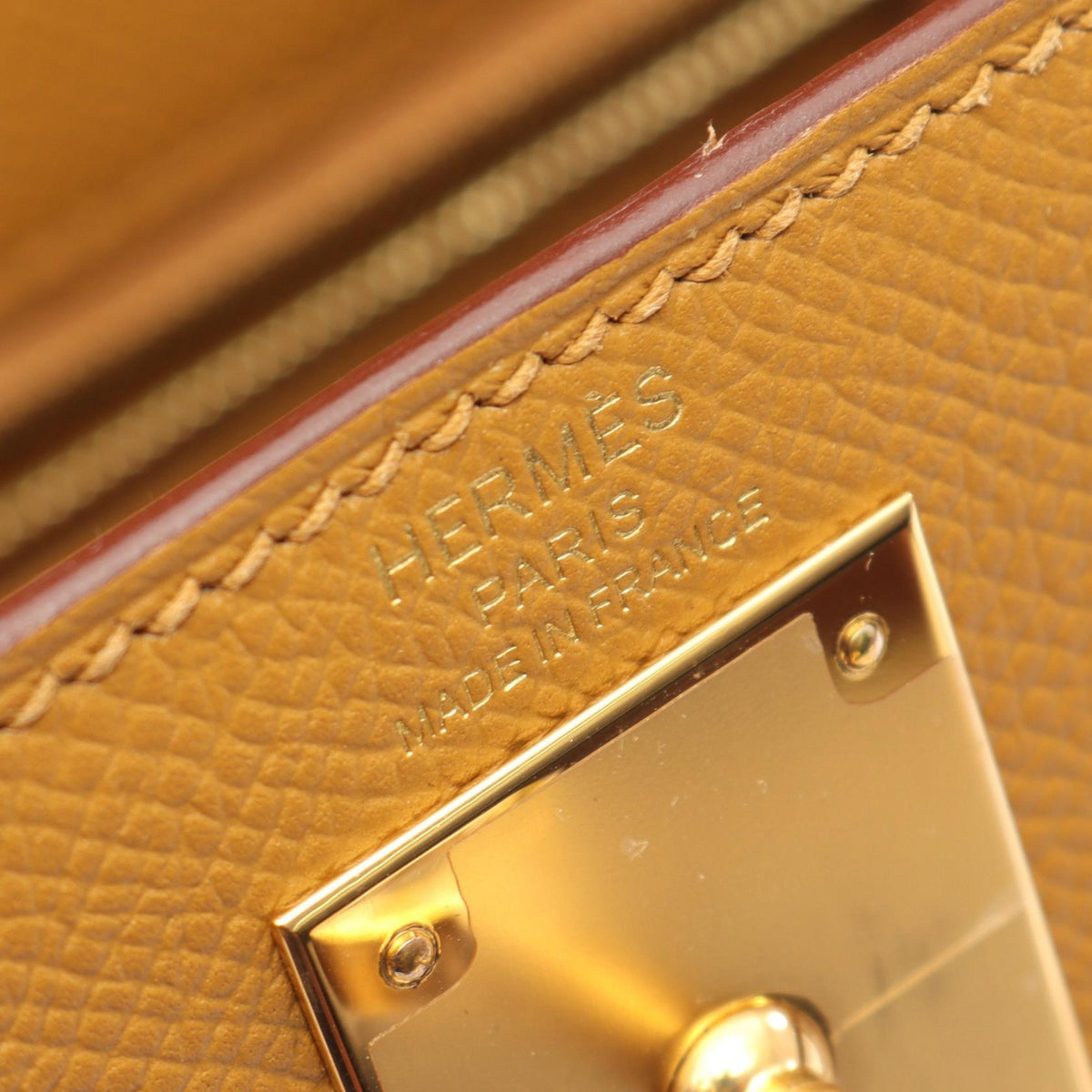 HERMES Kelly 28 (External Stitching, 2-Way) HandbagSesame Sesame Brown Epsom leather Epsom 2101219943954