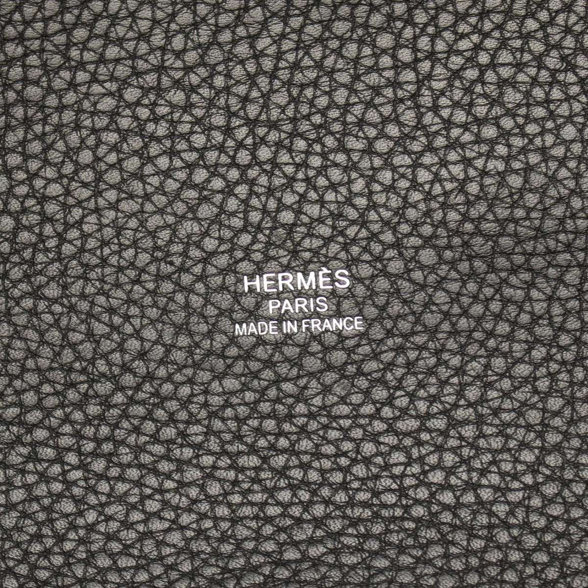 HERMES Pure Sangle Vert Bronze Black Ebene Tote Bag Khaki/Black/Brown Towar Military canvas leather Taurillon Clemence 2107400256841