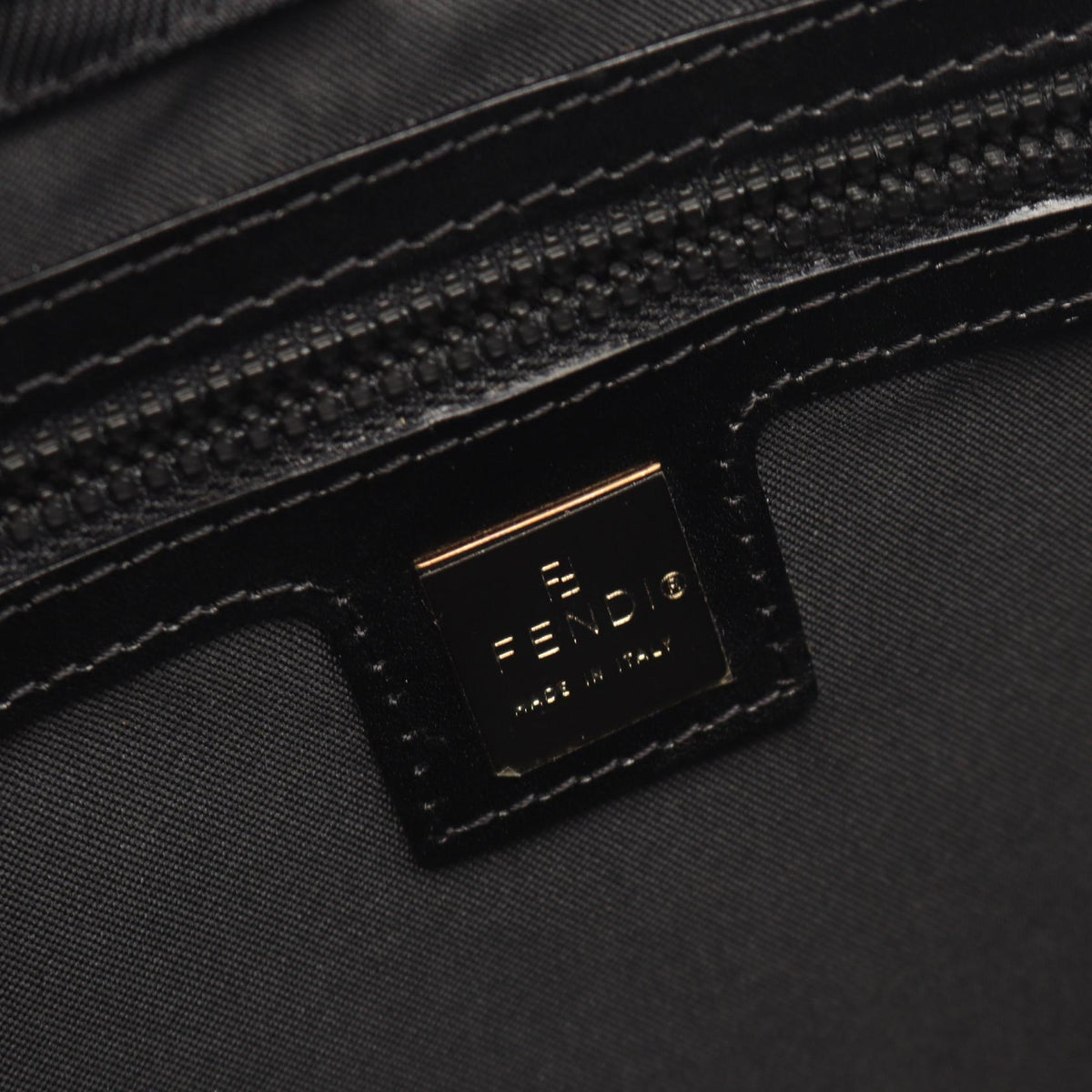 FENDI with logo Shoulder Bag Black Nylon 2101219939230