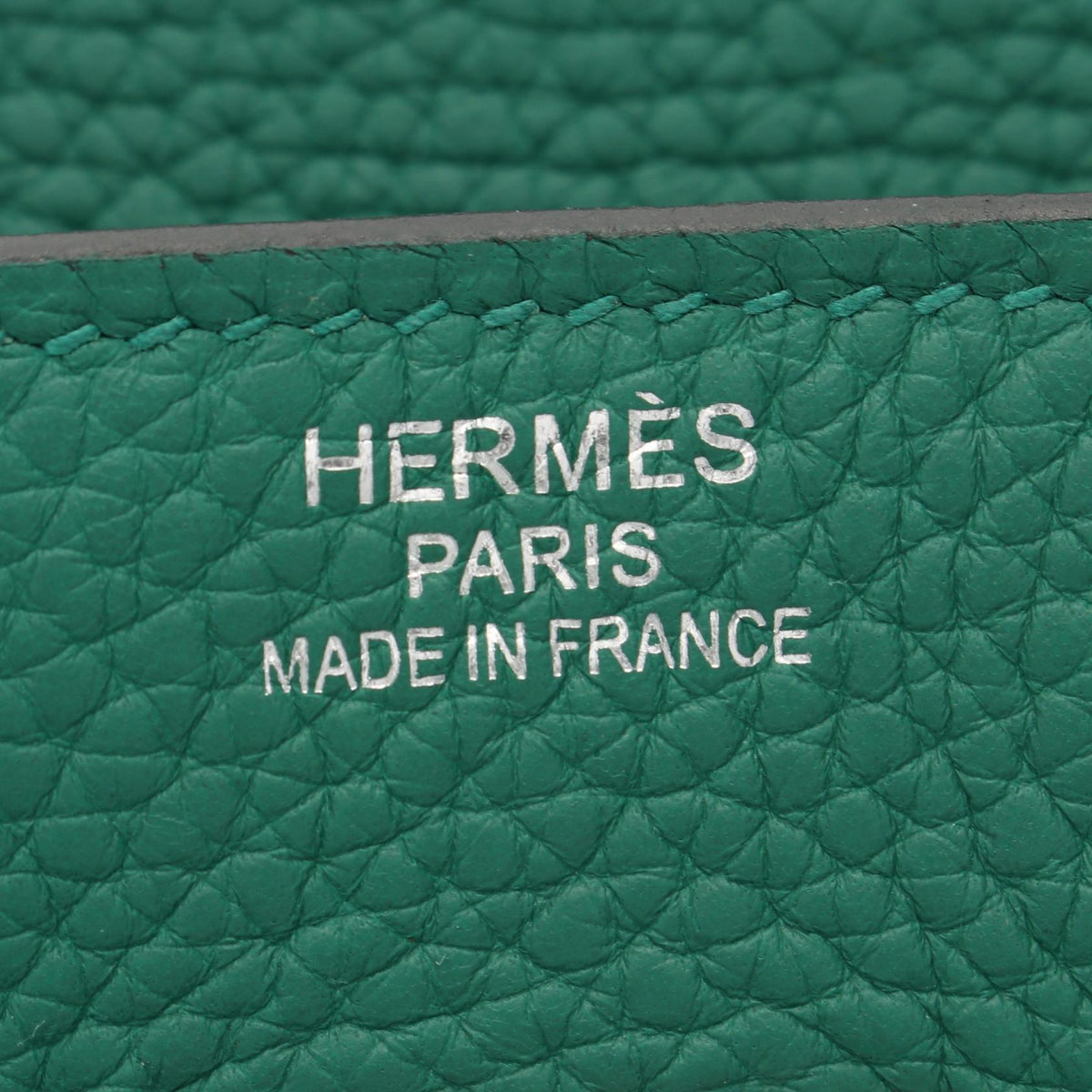 HERMES Birkin 35 Vert vertigo HandbagVert vertigo Vert vertigo Green Taurillon Clemence leather 2101219941264