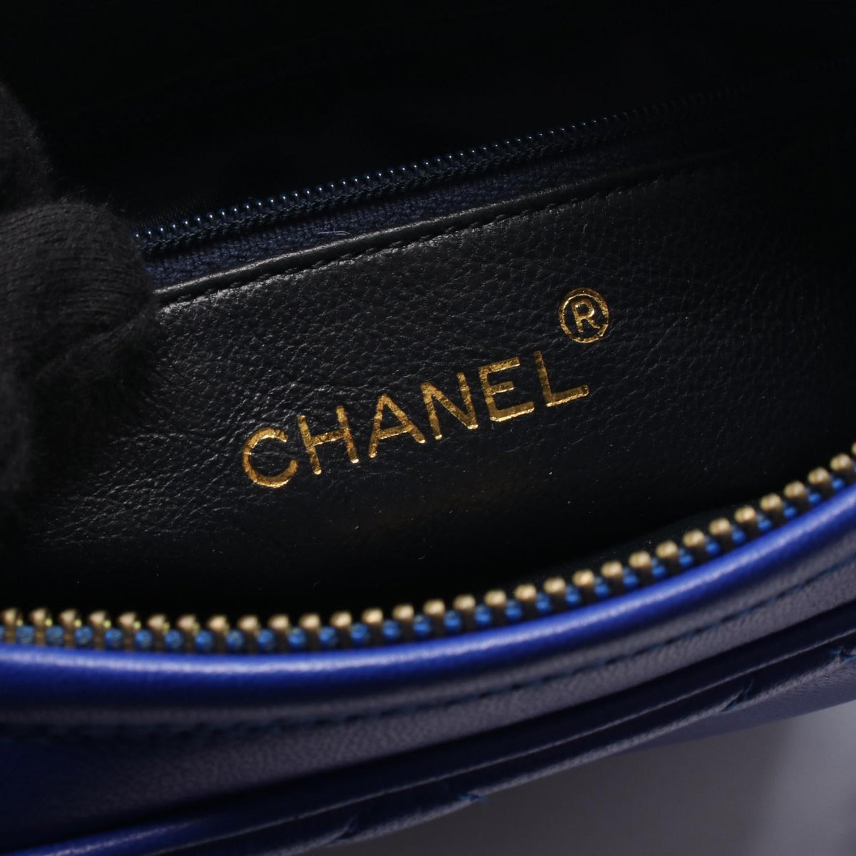 CHANEL Blue Matelasse tassel Lambskin (sheep leather) 2104102514538