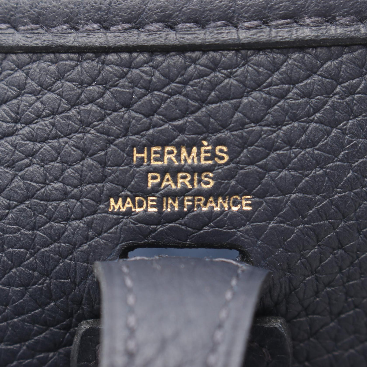 HERMES EvelyneTPM Amazon Blue nuit Shoulder BagBlue nuit Blue nuit Navy Taurillon Clemence leather 2120300052047
