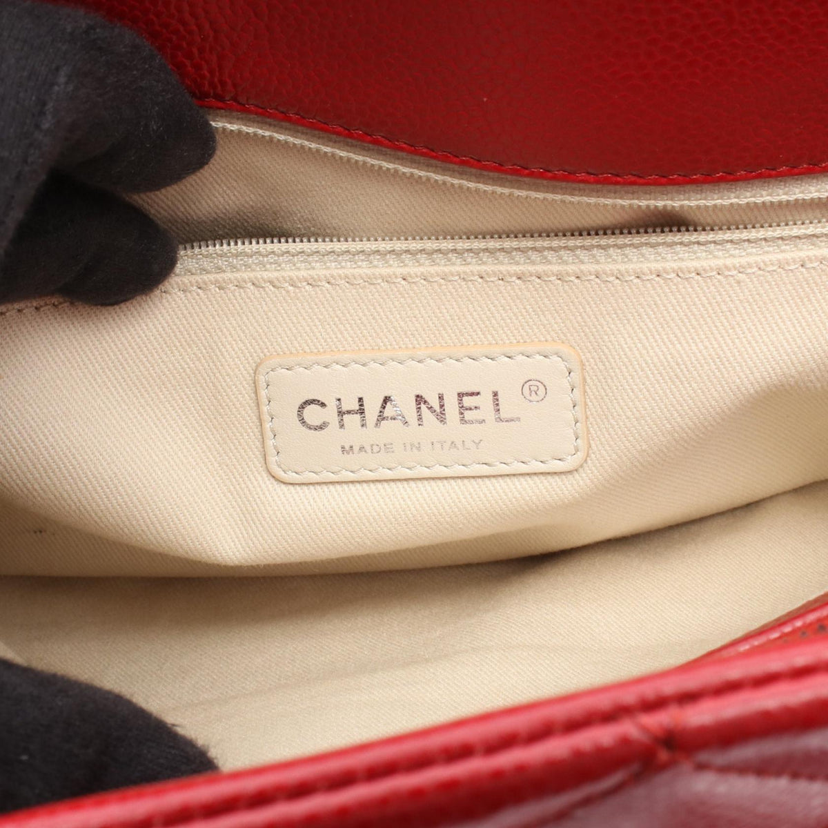 CHANEL Red Matelasse COCO Mark Grained Calfskin leather 2101219922713