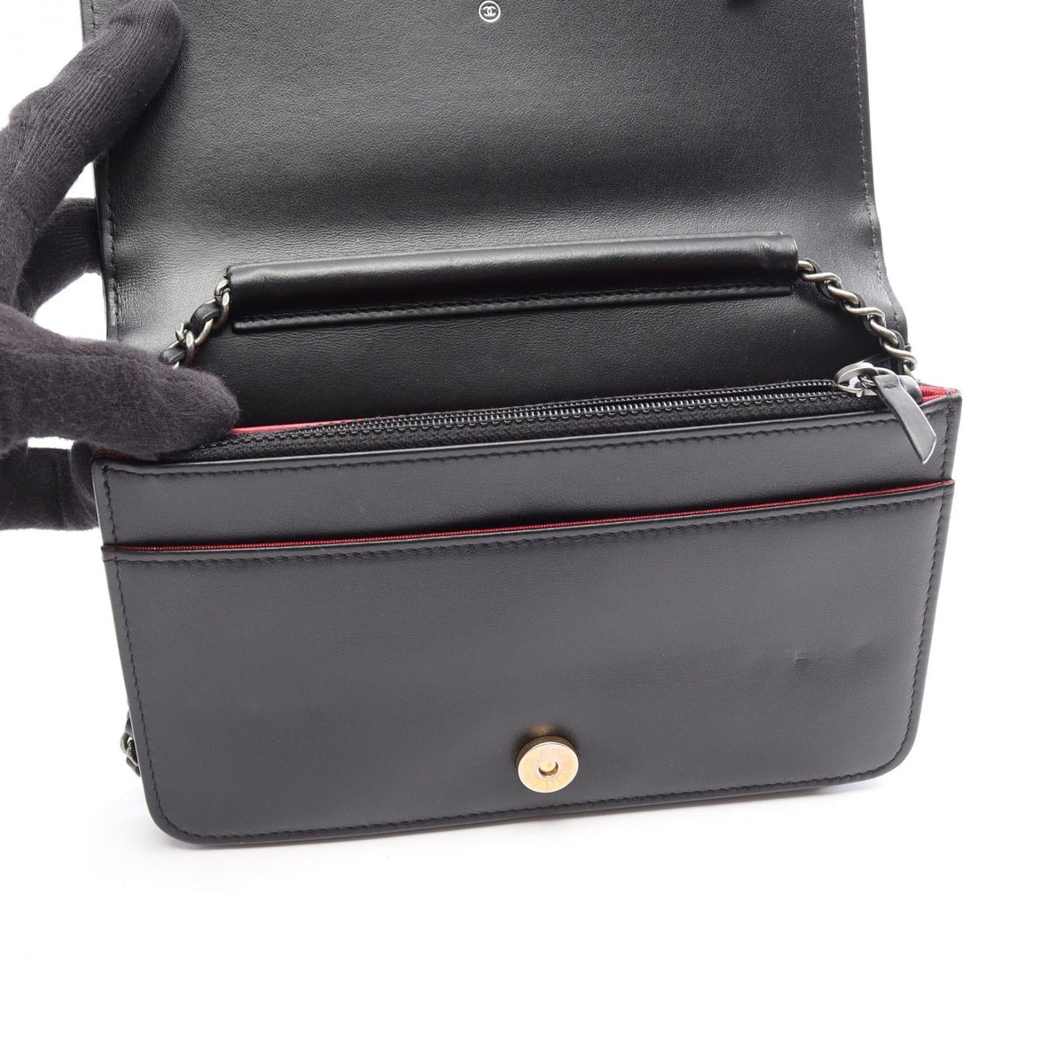 CHANEL Black Gabriel doe leather A84389 2106800632002