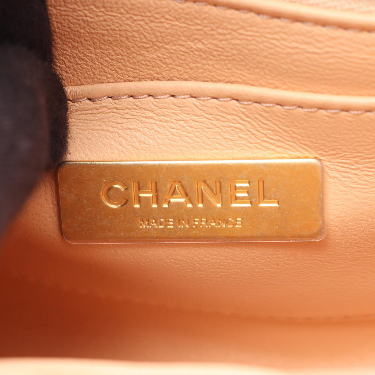 CHANEL Beige/White Matelasse Vanity 2WAY Fabric�leather AS3973 2106800631630