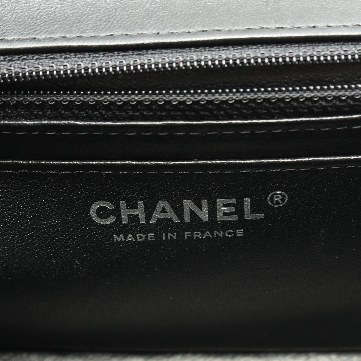 CHANEL Black Mini Matelasse Lambskin (sheep leather) 2120300051095