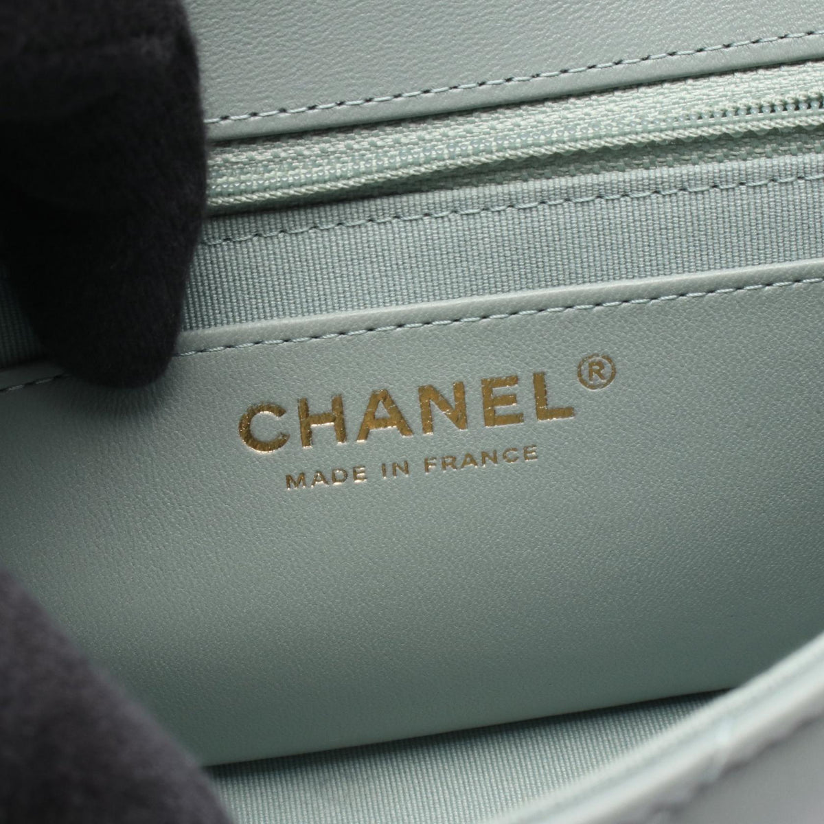 CHANEL Blue Mini Matelasse leather AS3738 2106800631012