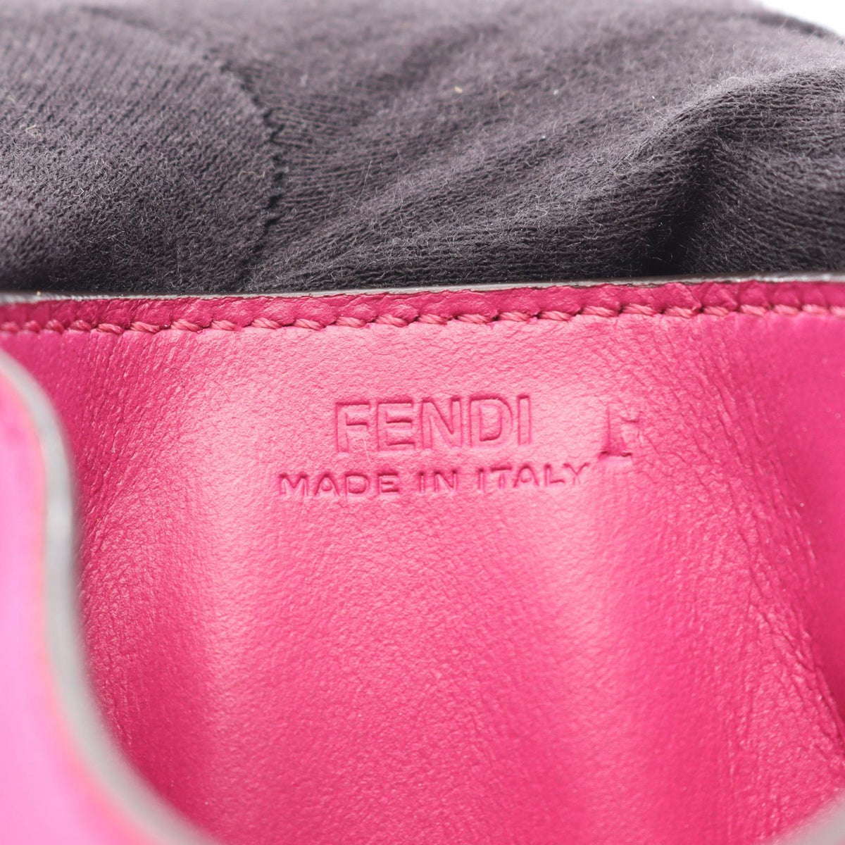 FENDI FF Diamond Phone Pouch Shoulder Bag Pink leather 7AS188 2104102510653