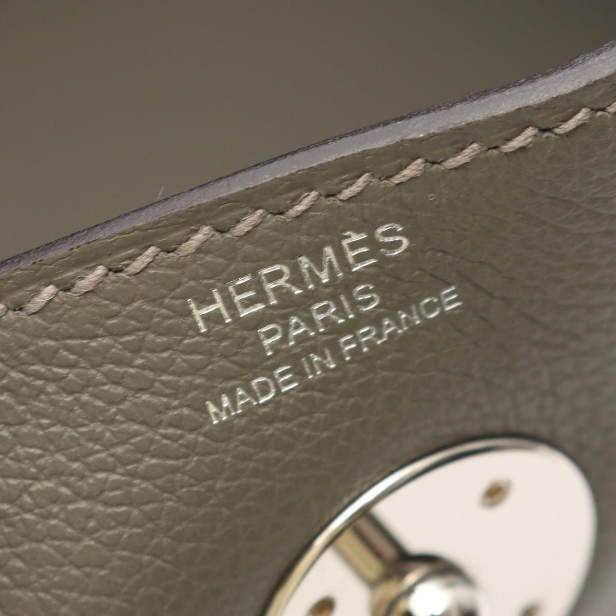 HERMES Lindy 26 Grimayer Shoulder Bag Gray Evercolor leather Other Evercolor leather 2101220097370