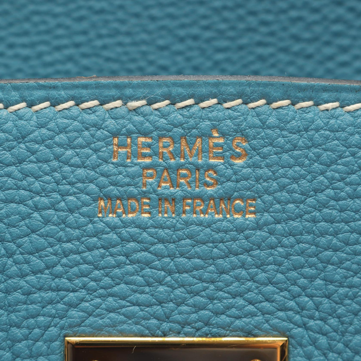 HERMES Birkin 35 Blue jean Handbag Blue Togo leather Other Togo leather 2101220099886