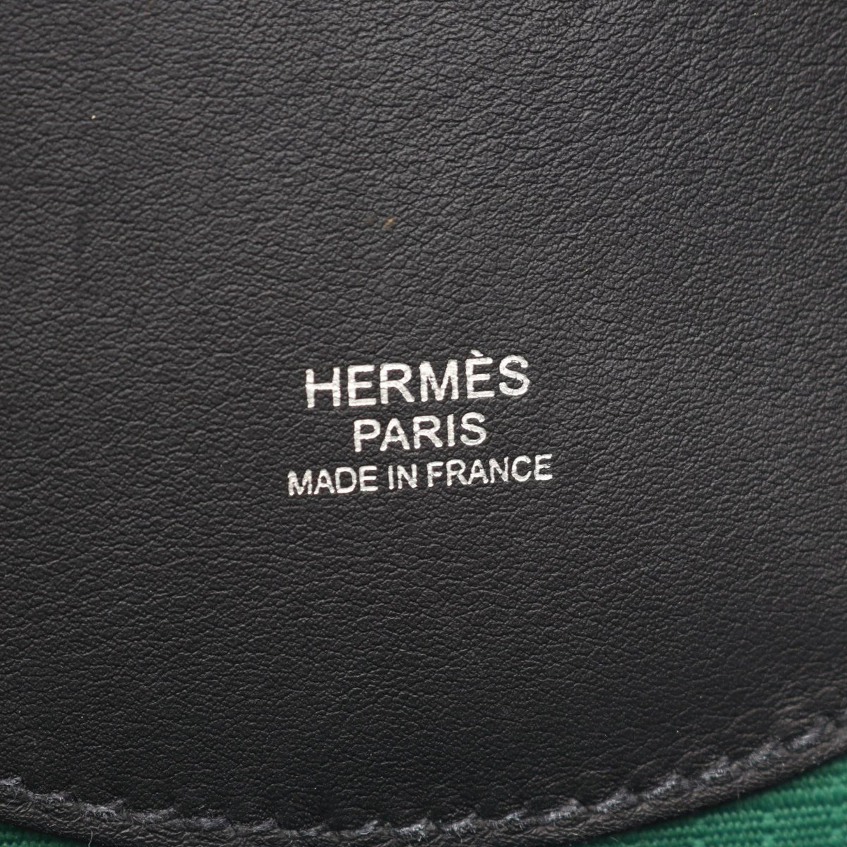 HERMES Sac a Dos slicked-back hair Rucksack Backpack Green/Black Twalbivac Other Toile Bivaque / Veau Swift leather 2101220101596