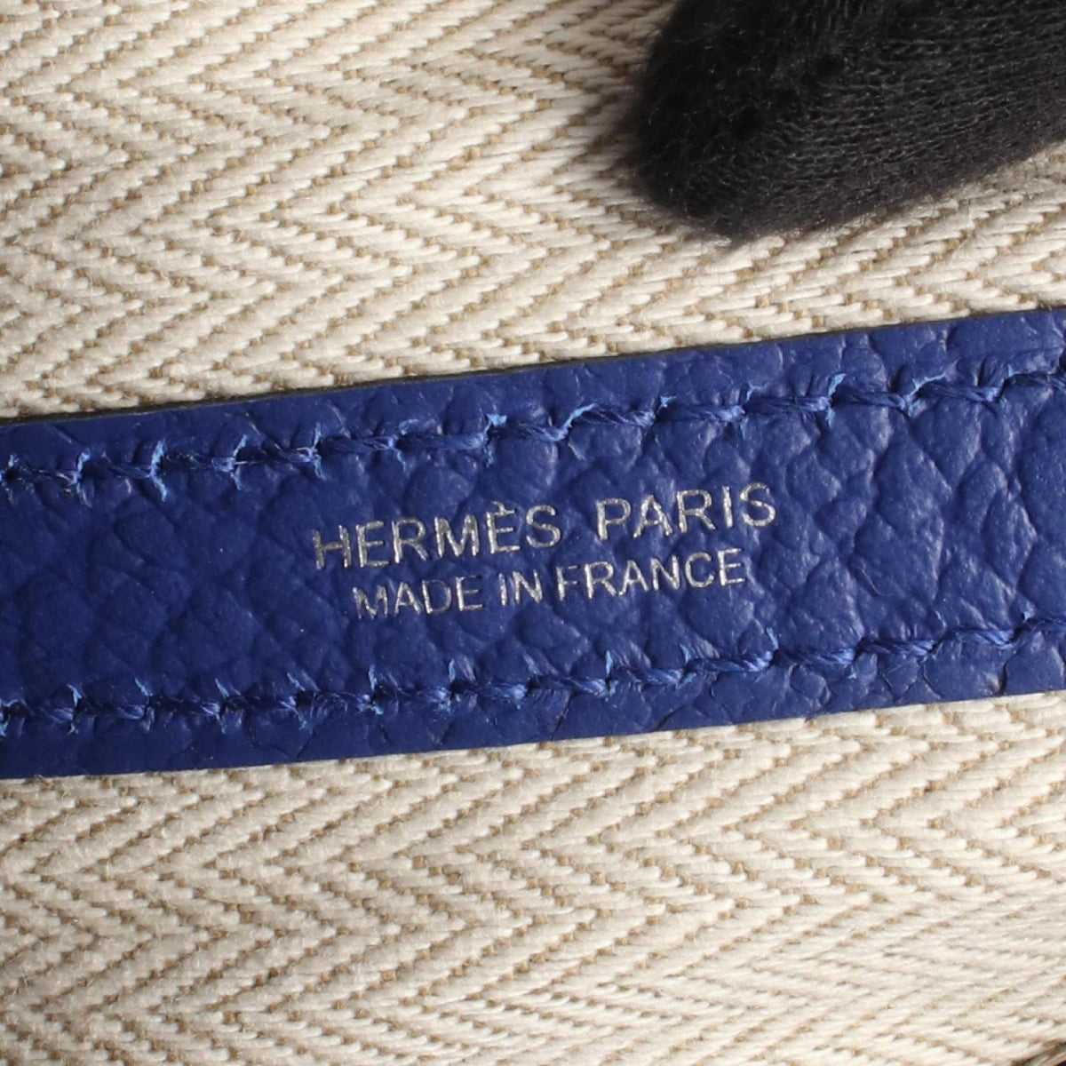 HERMES Garden party TPM Tote BagBlue electric Blue electric Blue Country leather leather Country leather 2104102533195