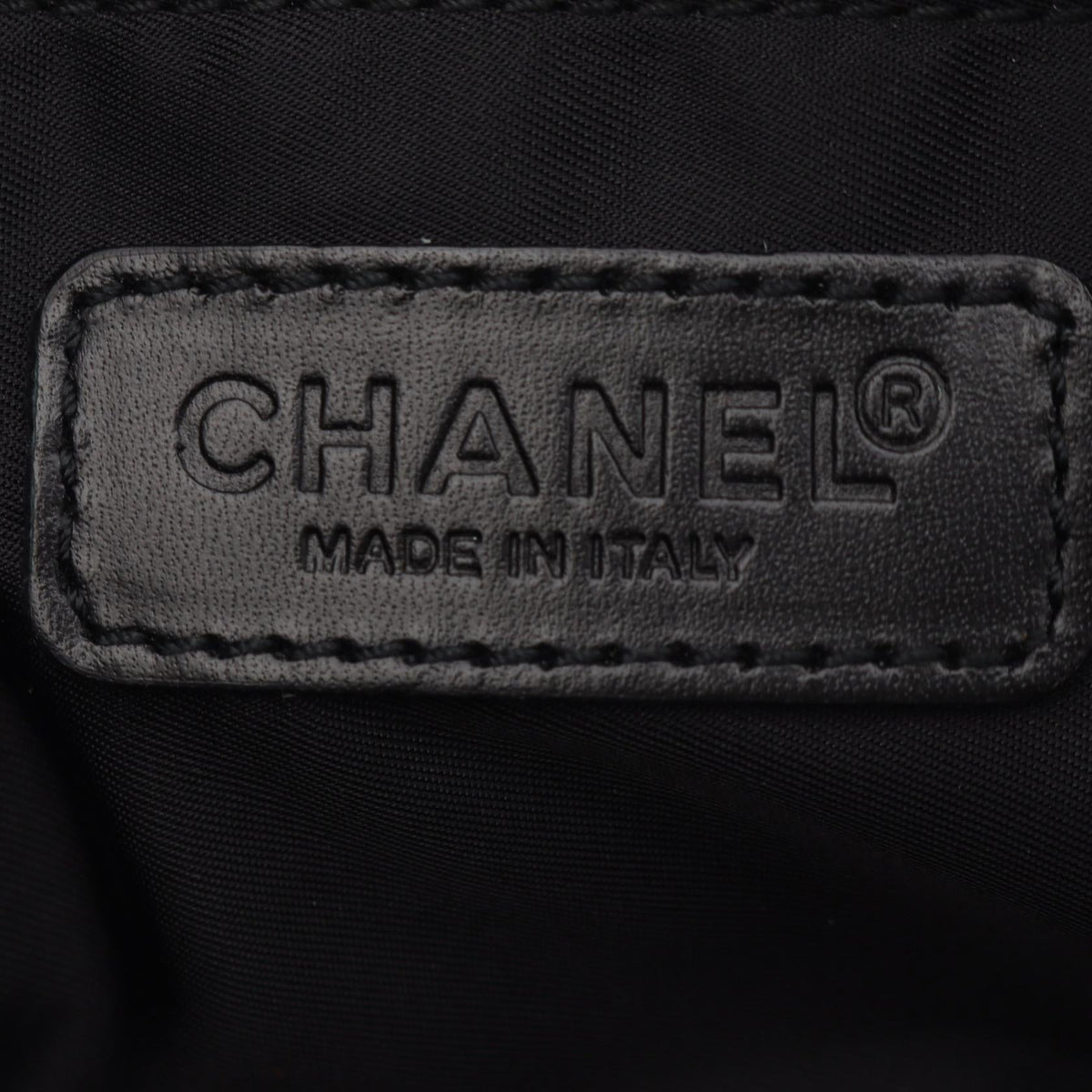 CHANEL Black New travel line leather�Nylon canvas A15828 2101220031565
