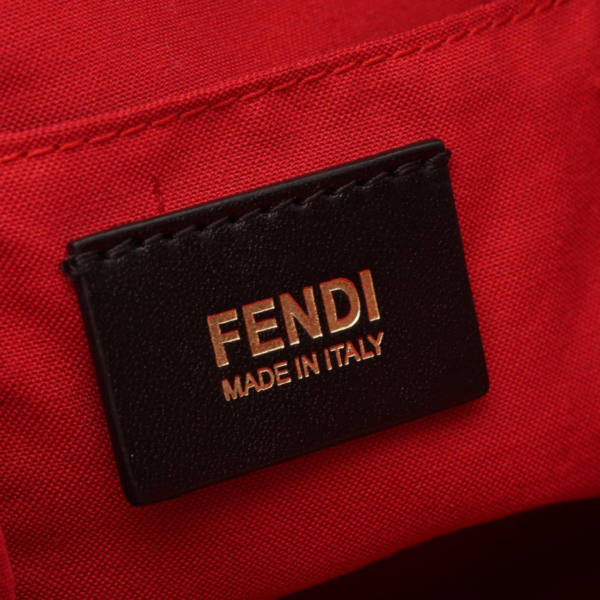 FENDI Chameleon 2WAY Handbag Red leather 8BL110 2101219909974