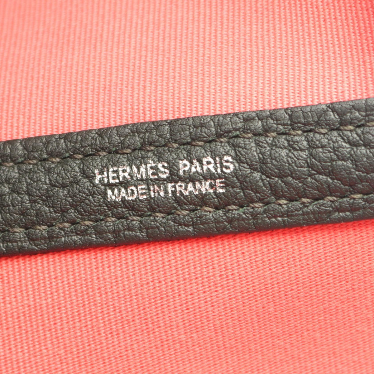 HERMES Garden Party PM Rose Azalee New Vert Fonce Tote BagPink Pink Pink/Green Toile officier Other Toile officier / Negonda leather 2101220052379