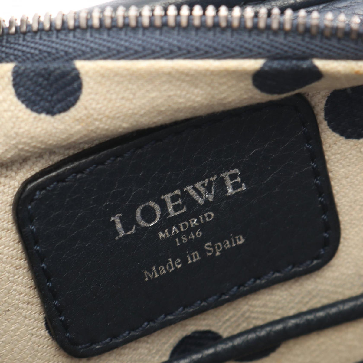 LOEWE CRUZ Small Handbag Blue/Navy leather 2101220052478